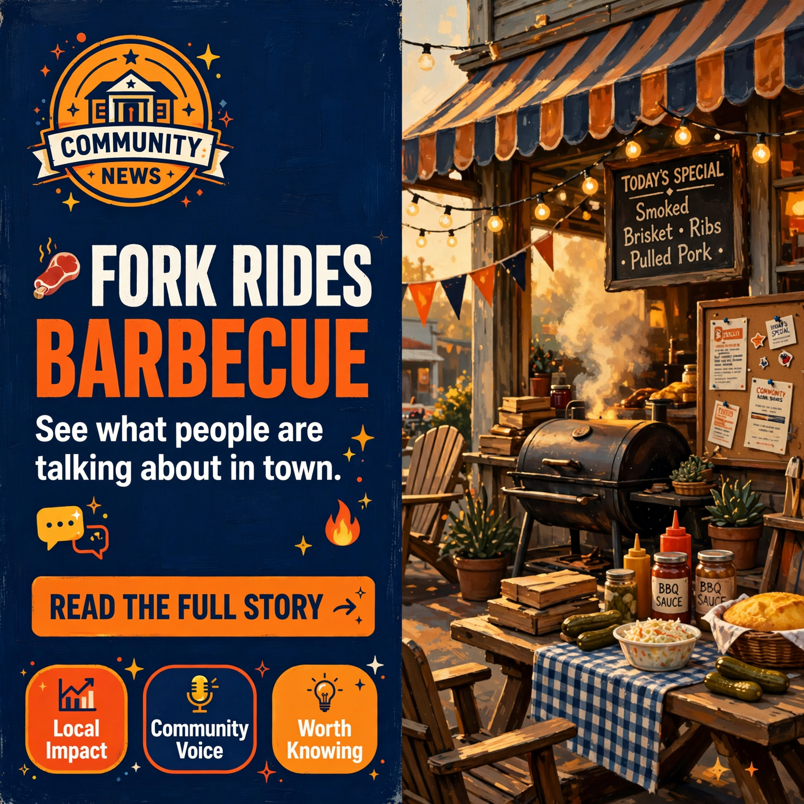 Featured image for "🍖 Fork Rides Barbecue Brings Slow-Smoked Favorites to Etowah Fall Festival"
