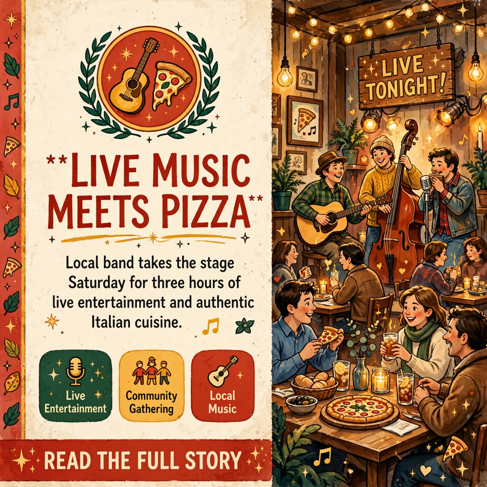 Featured image for "🎶 Live Music at New York Pizza Department This Saturday in Lakesite"
