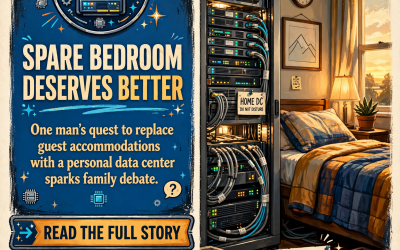 Every Man Deserves a Server Rack. Why the Spare Bedroom Is Wasted on Guests.