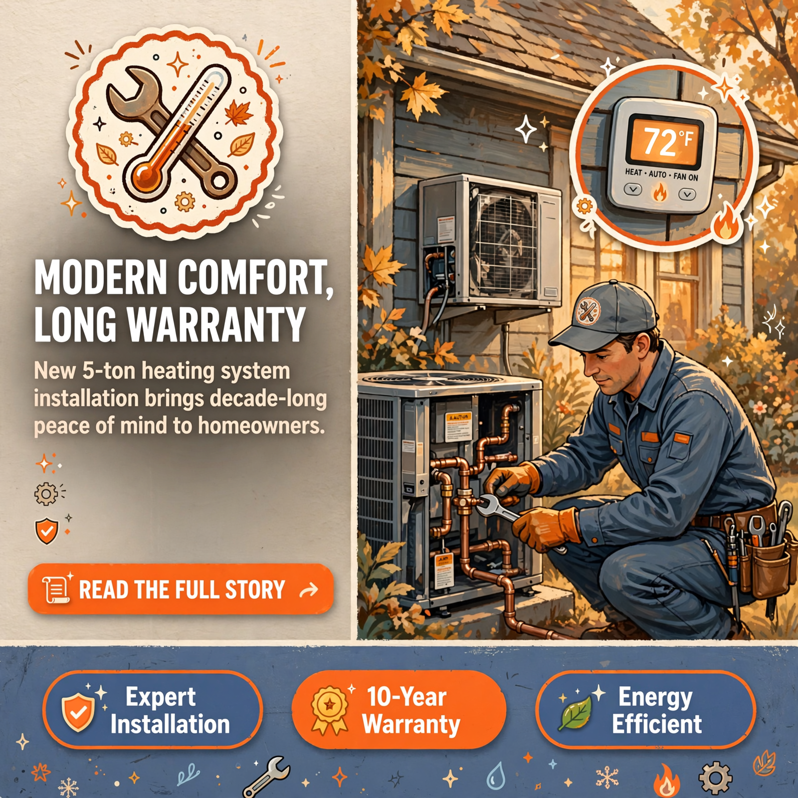 Featured image for "🔧 Tramont Heating, Cooling, & Plumbing Completes 5-Ton Split Gas System Installation in Cookeville"