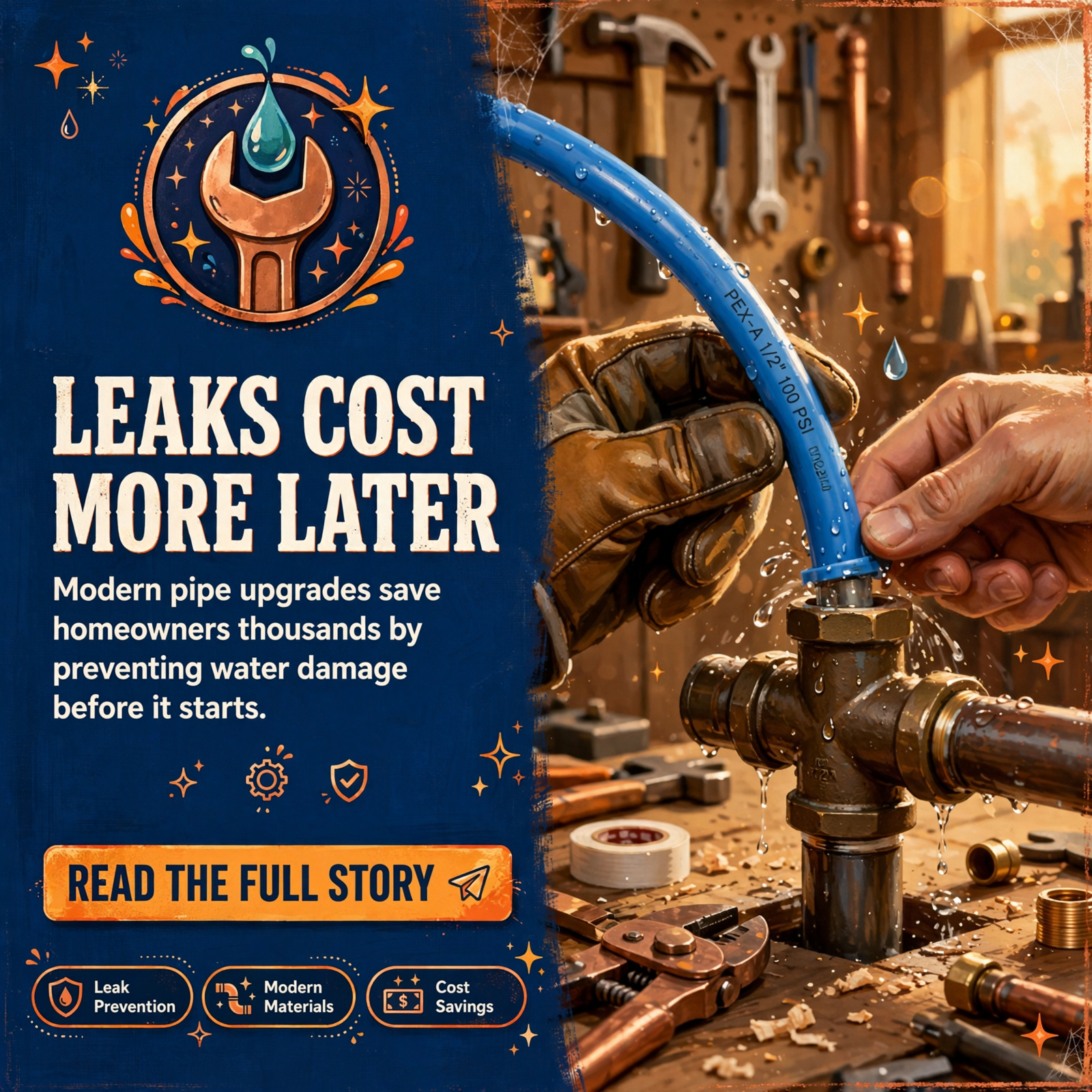 Featured image for "🔧 King's Plumbing Tackles Water Leaks with Modern Pipe Solutions in Cookeville"