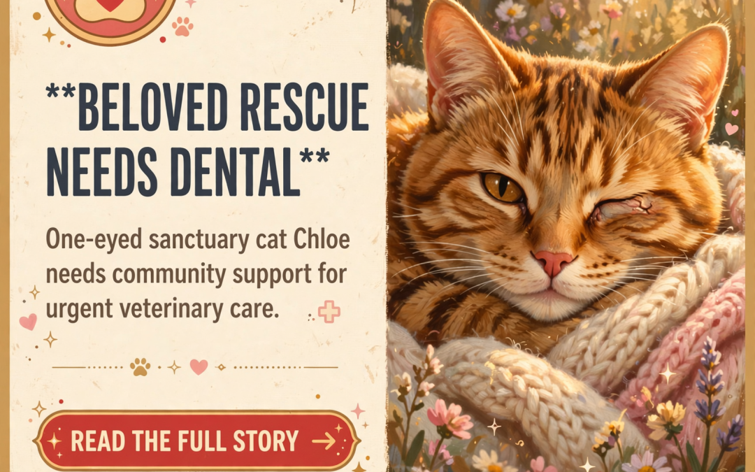 💛 Hearts & Whiskers Seeks Support for Resident Cat Chloe’s Dental Care