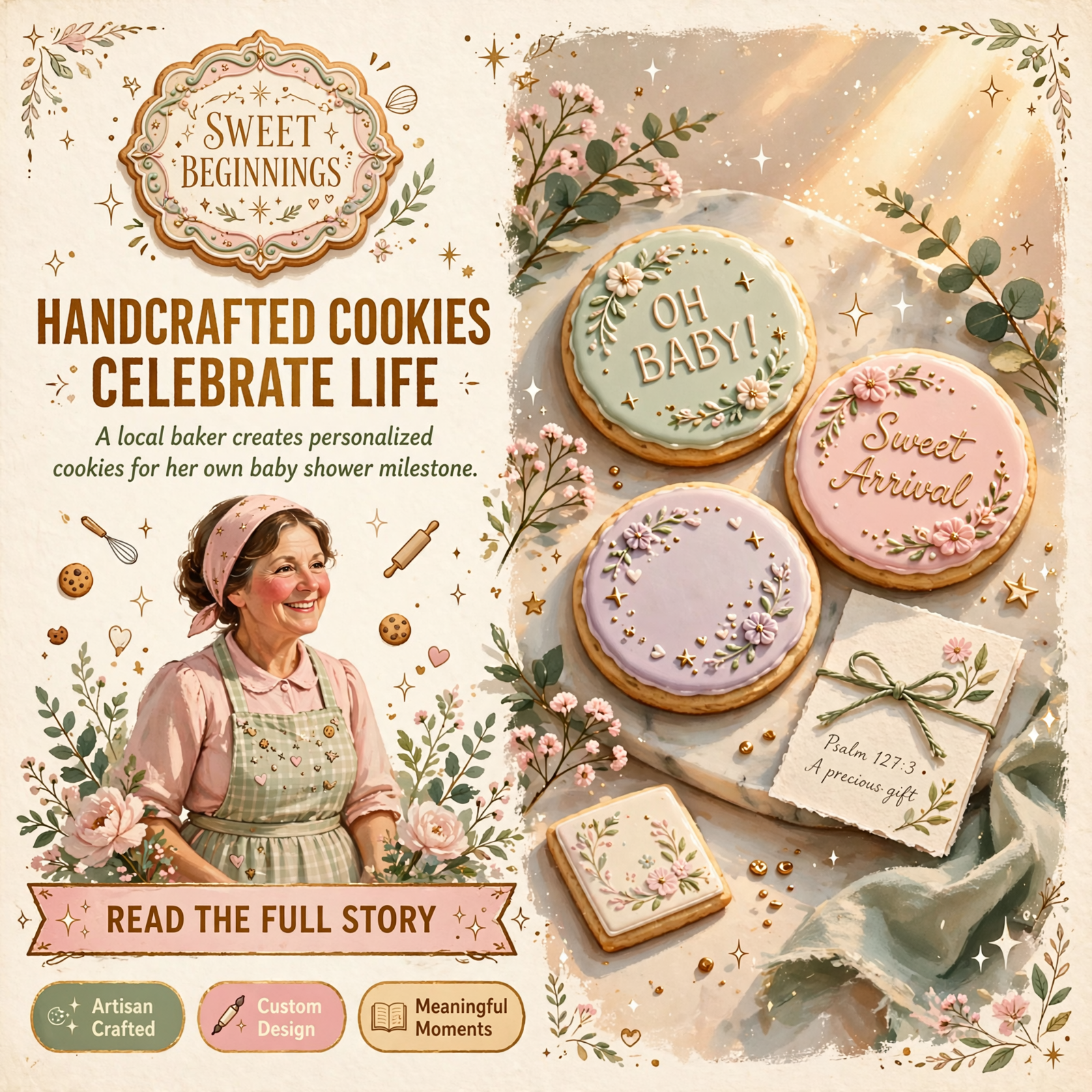 Featured image for "🍪 Custom Baby Shower Cookies Celebrate New Arrival at Just Frosted"