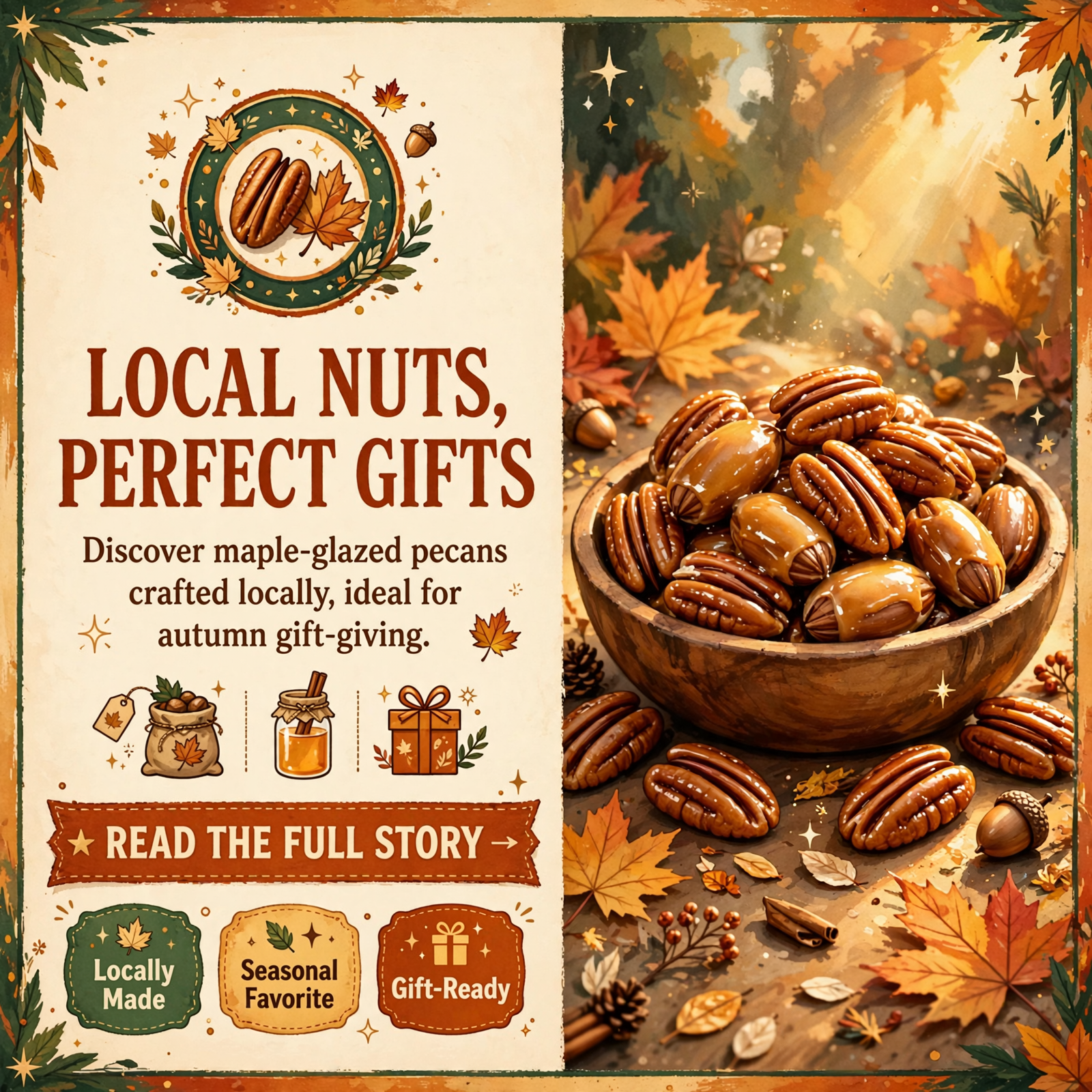 Featured image for "🥜 Sweet Gift Idea: King Louie's Nuts Maple Glazed Pecans at the Dunlap Farmers Market"