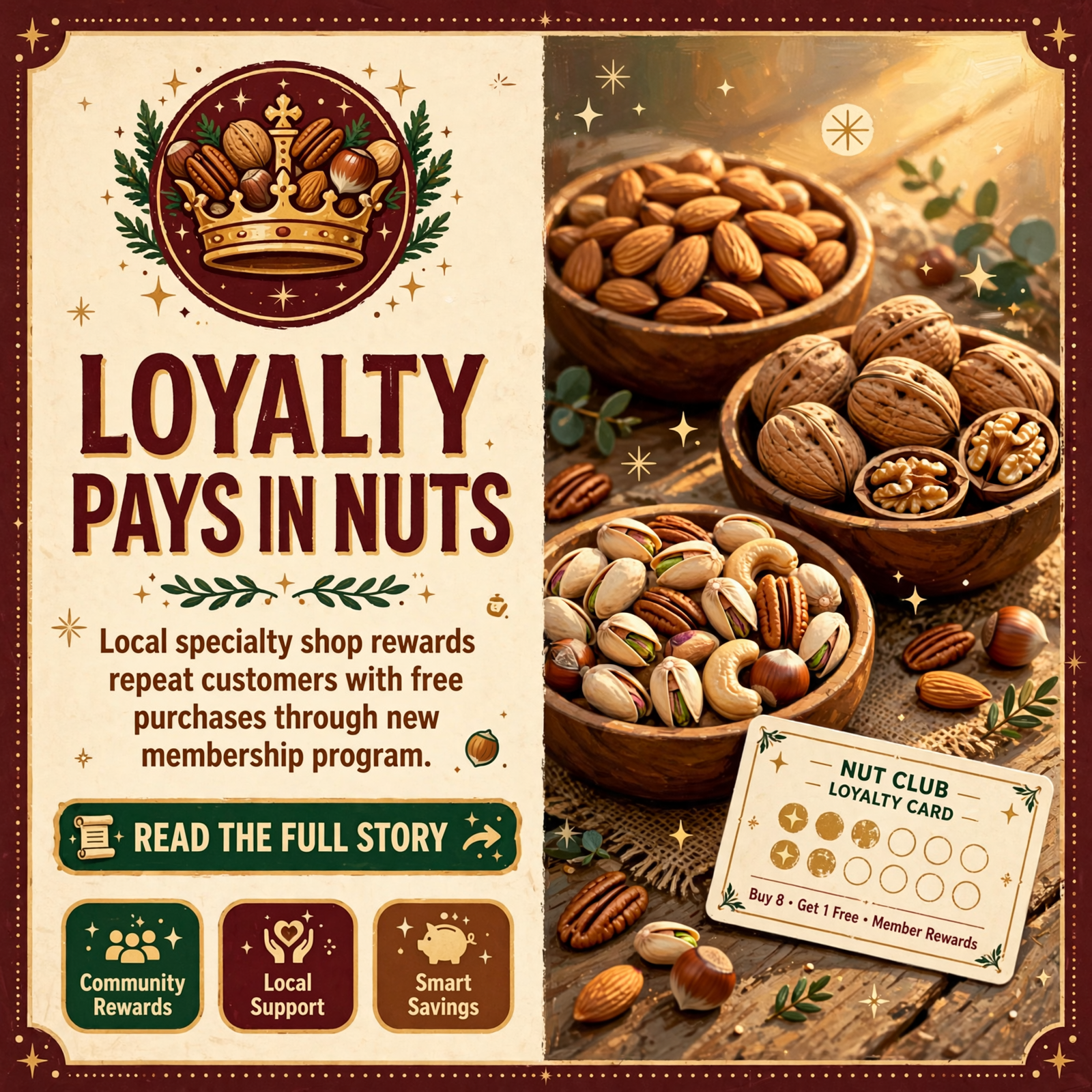 Featured image for "🥜 King Louie's Nuts Loyalty Program Rewards Regular Customers with Free Purchases"