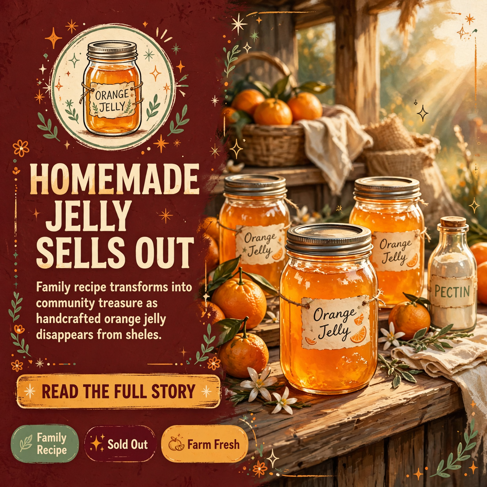 Featured image for "🍊 Grammy's Goodies Orange Jelly Sells Out in Soddy Daisy"