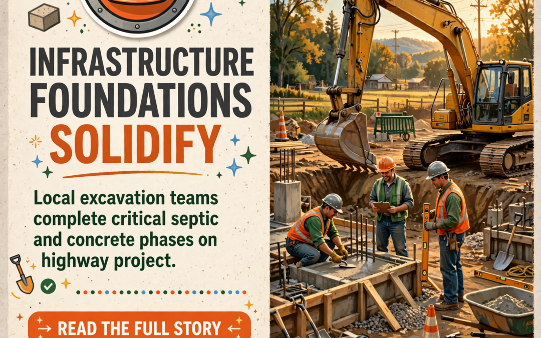 🚧 MCL Excavating Advances Highway 30 Project with Septic and Concrete Work in Dayton
