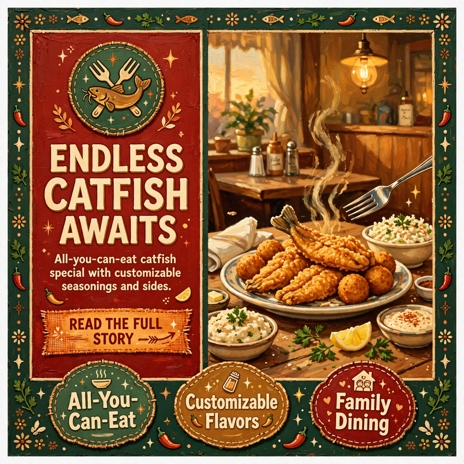 🍽️ All-You-Can-Eat Catfish Special at Cagle Mountain Restaurant in Dunlap — Featured Image Featured image for "🍽️ All-You-Can-Eat Catfish Special at Cagle Mountain Restaurant in Dunlap"