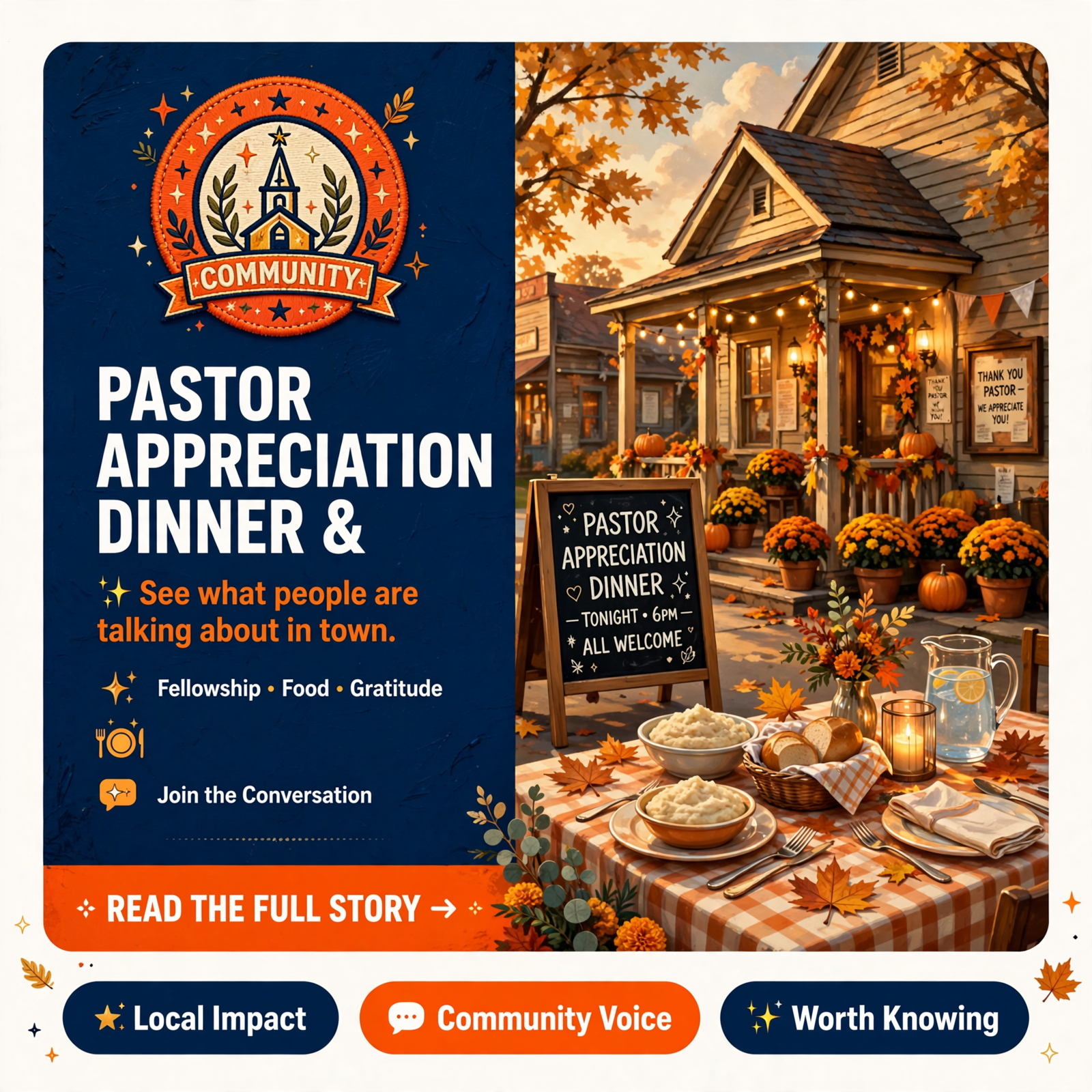 Featured image for "Pastor Appreciation Dinner & Church-Wide Bake Sale Coming to Hixson 🙏"