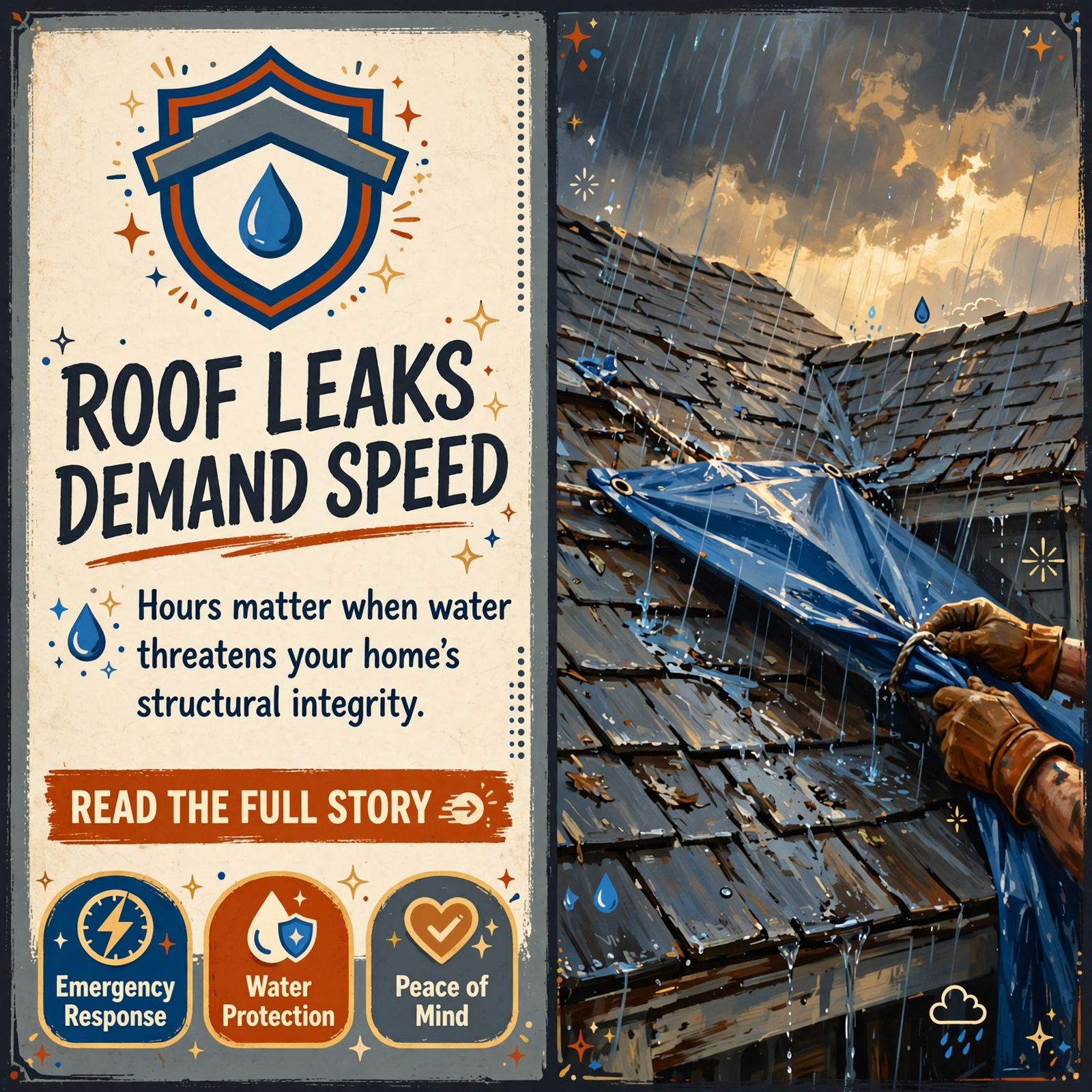 Featured image for "🚨 When a Roof Leak Strikes: Why Emergency Tarping Matters in Dayton and Beyond"