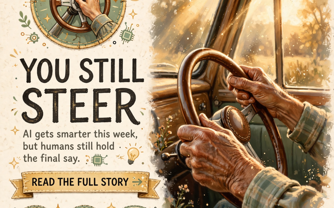 🧭 The Person Still Steers: What This Week’s AI News Means for the Valley