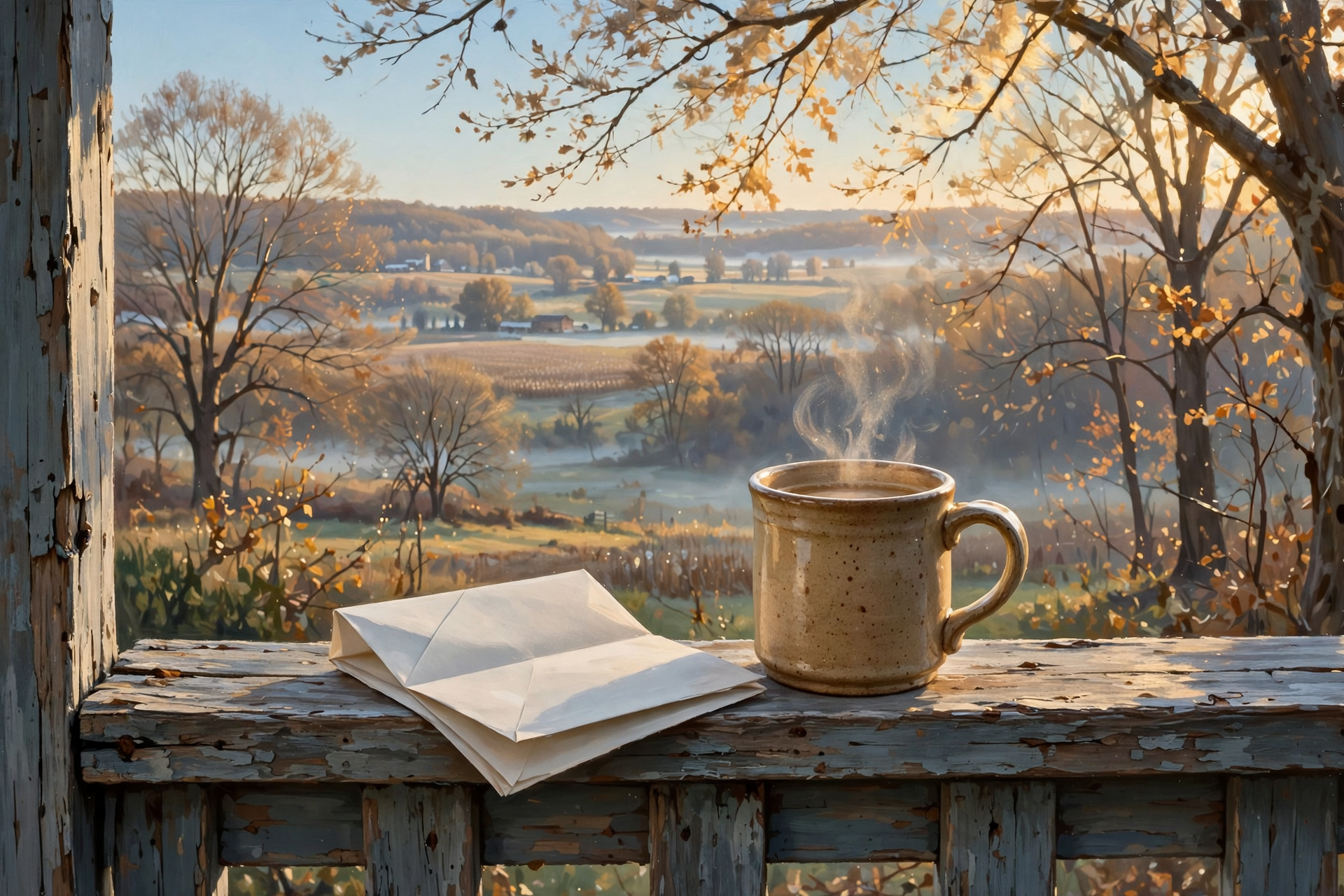 Illustration for ☕ Front Porch Morning: Tractor Show Day Two, a Calm Sunny Sunday, and a Medicare Letter Worth Opening