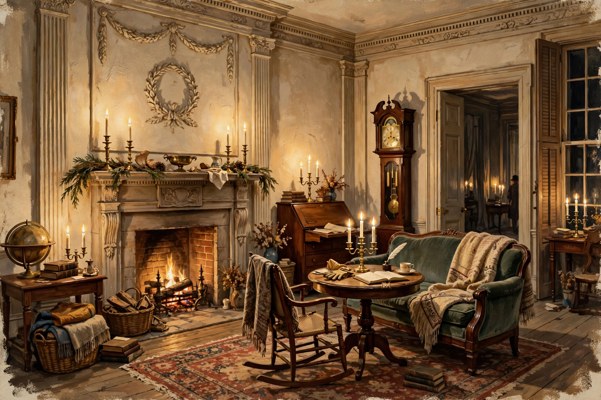 Illustration for 🕯️ Tour an 1840s Mansion by Candlelight at Chickamauga's Gordon-Lee Mansion