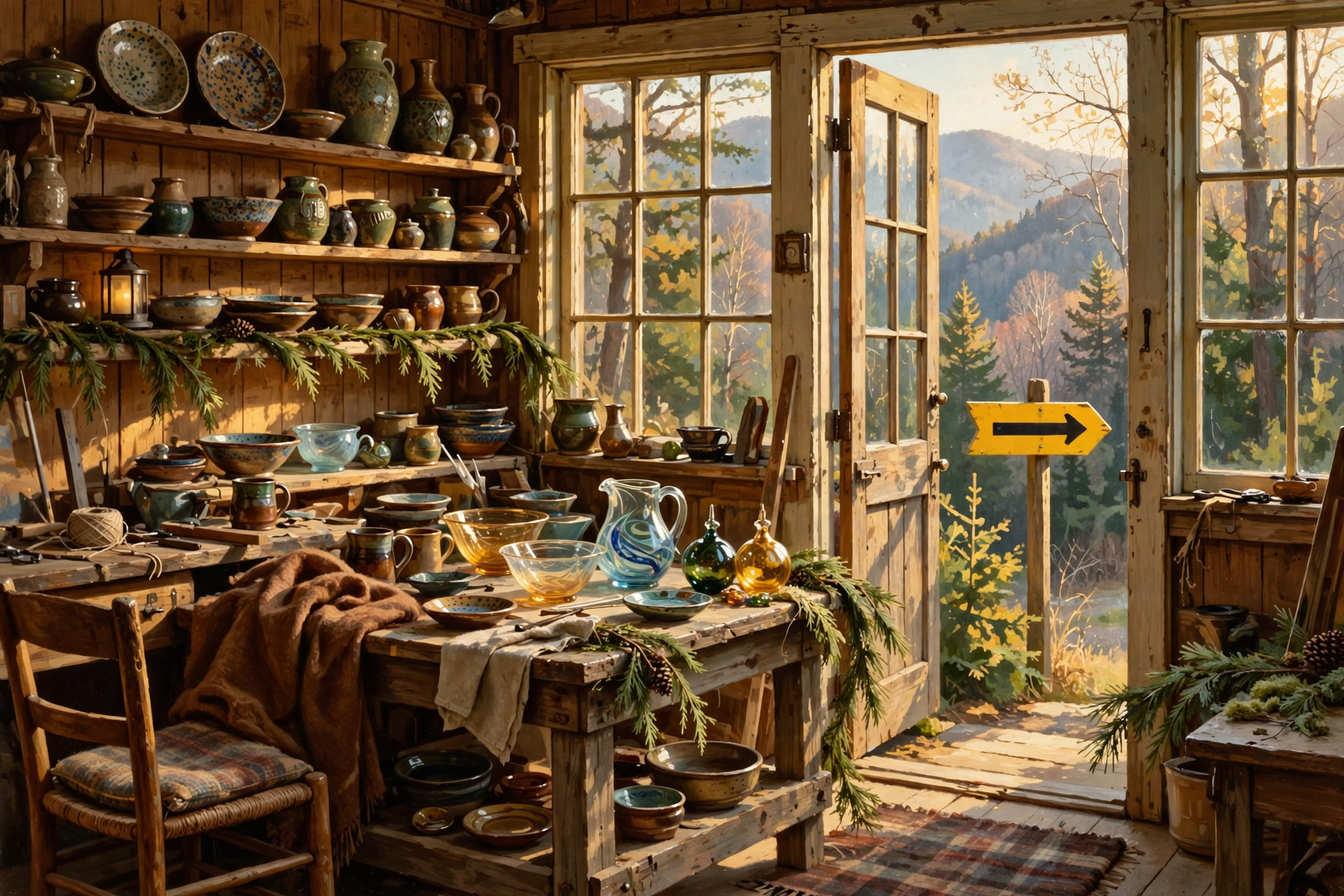 Illustration for 🏺 Wander Artists' Studios in Sewanee and Monteagle on the Tennessee Craft–South Holiday Tour