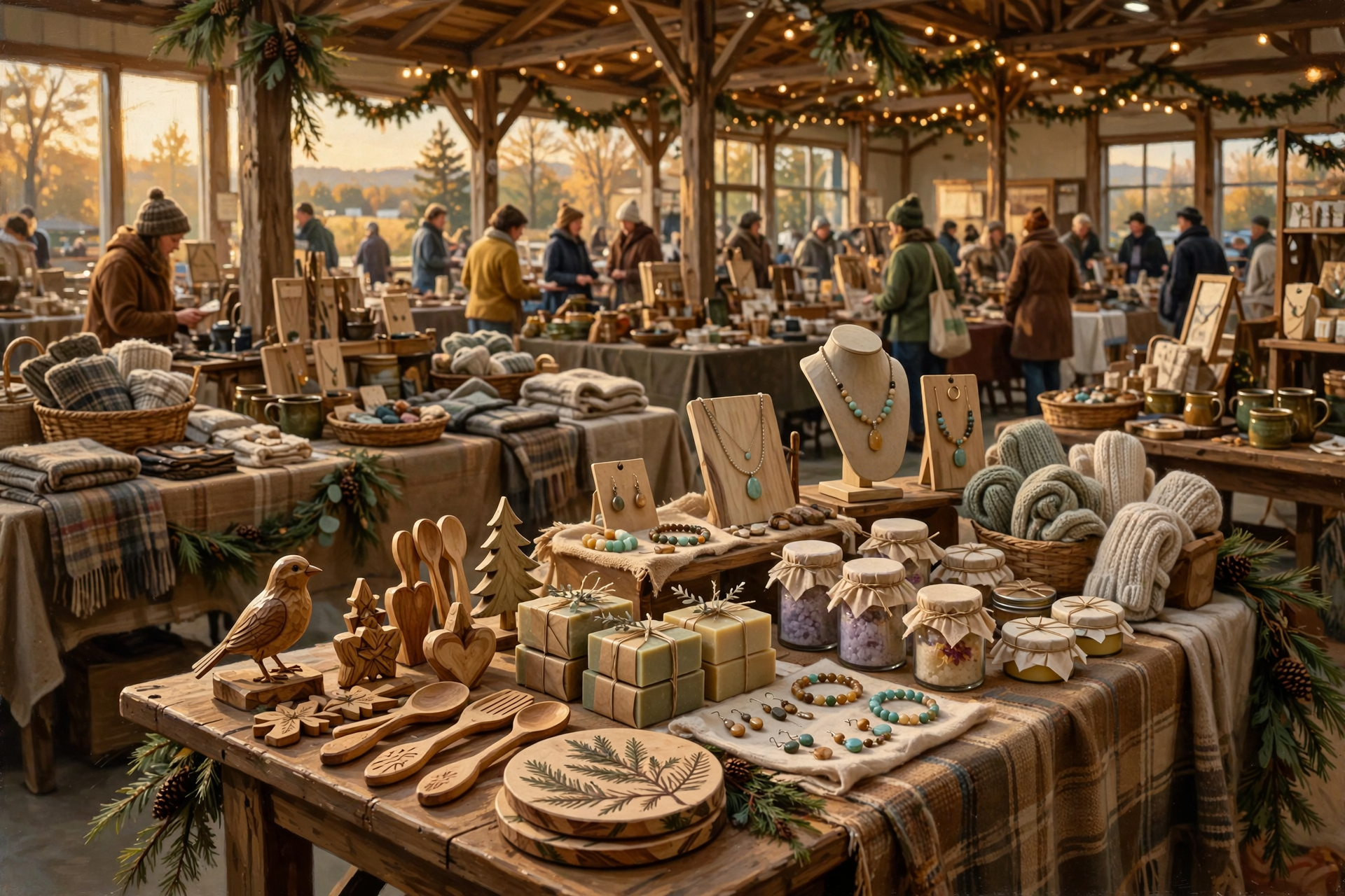 Illustration for 🎁 Shop Around 200 Local Makers, Free, at the Chattanooga Market's Indoor Holiday Market