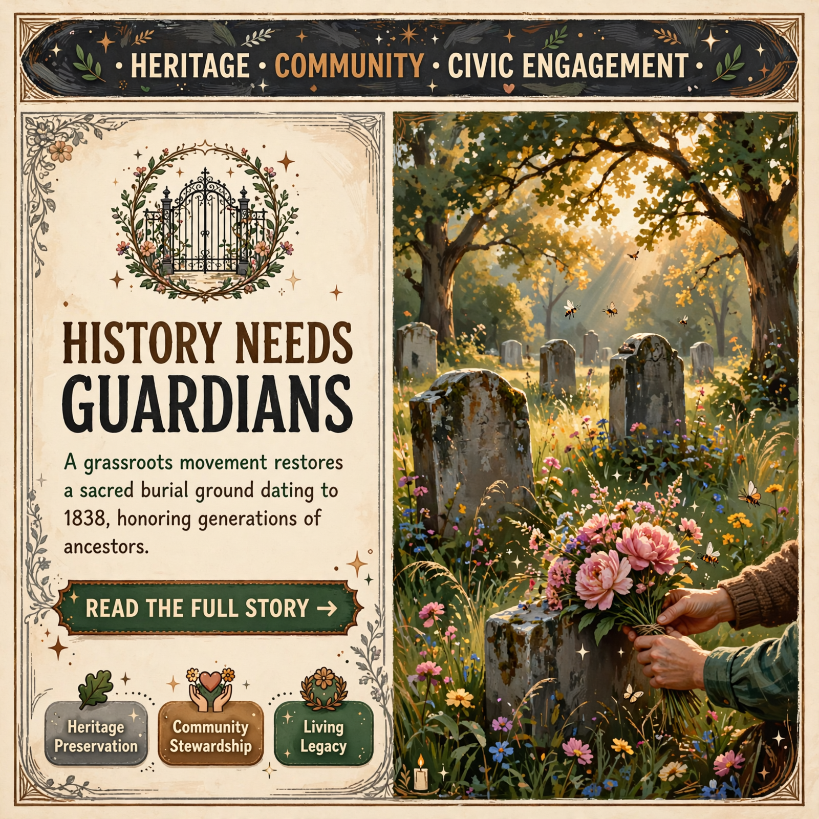 ๐๏ธ Smithville Community Rallies to Restore Historic Town Cemetery Dating to 1838 โ Featured Image Featured image for "๐๏ธ Smithville Community Rallies to Restore Historic Town Cemetery Dating to 1838"