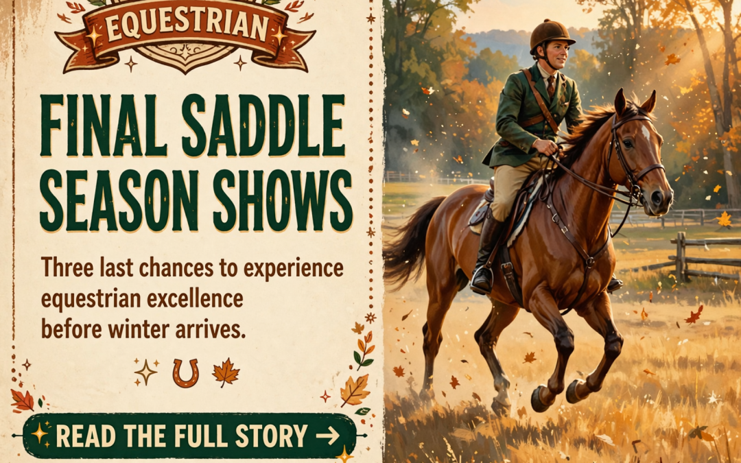 🐴 Grundy County Saddle Club Announces Final Shows of the Season