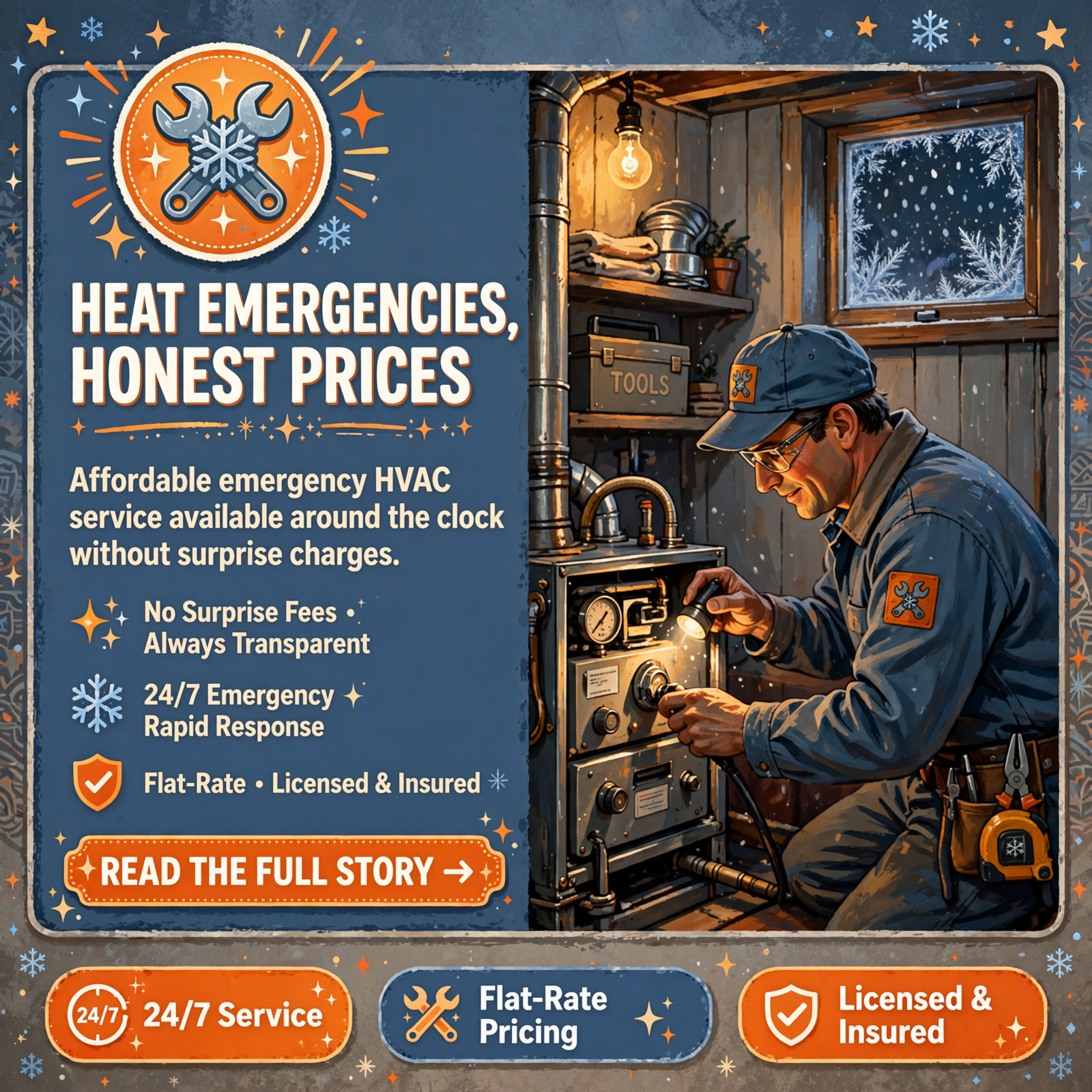 Featured image for "❄️ Affordable Emergency HVAC Service Available Day and Night in Crossville"