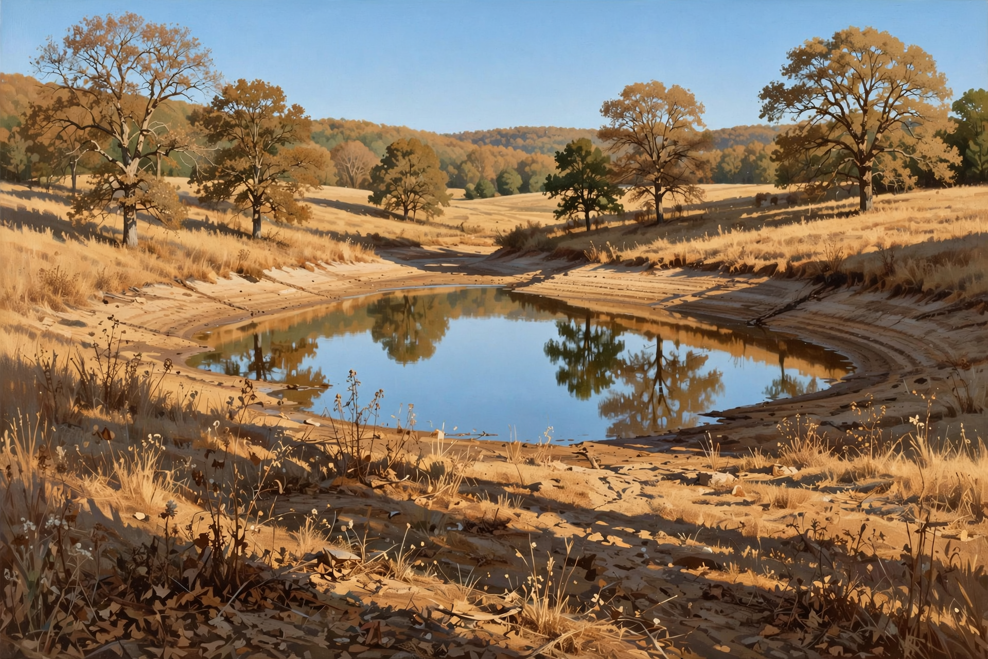 Illustration for ☀️ Seven Sunny Days and Not a Drop of Rain: What Dunlap's Dry Week Means for Bus Stops, Ponds and Burn Piles