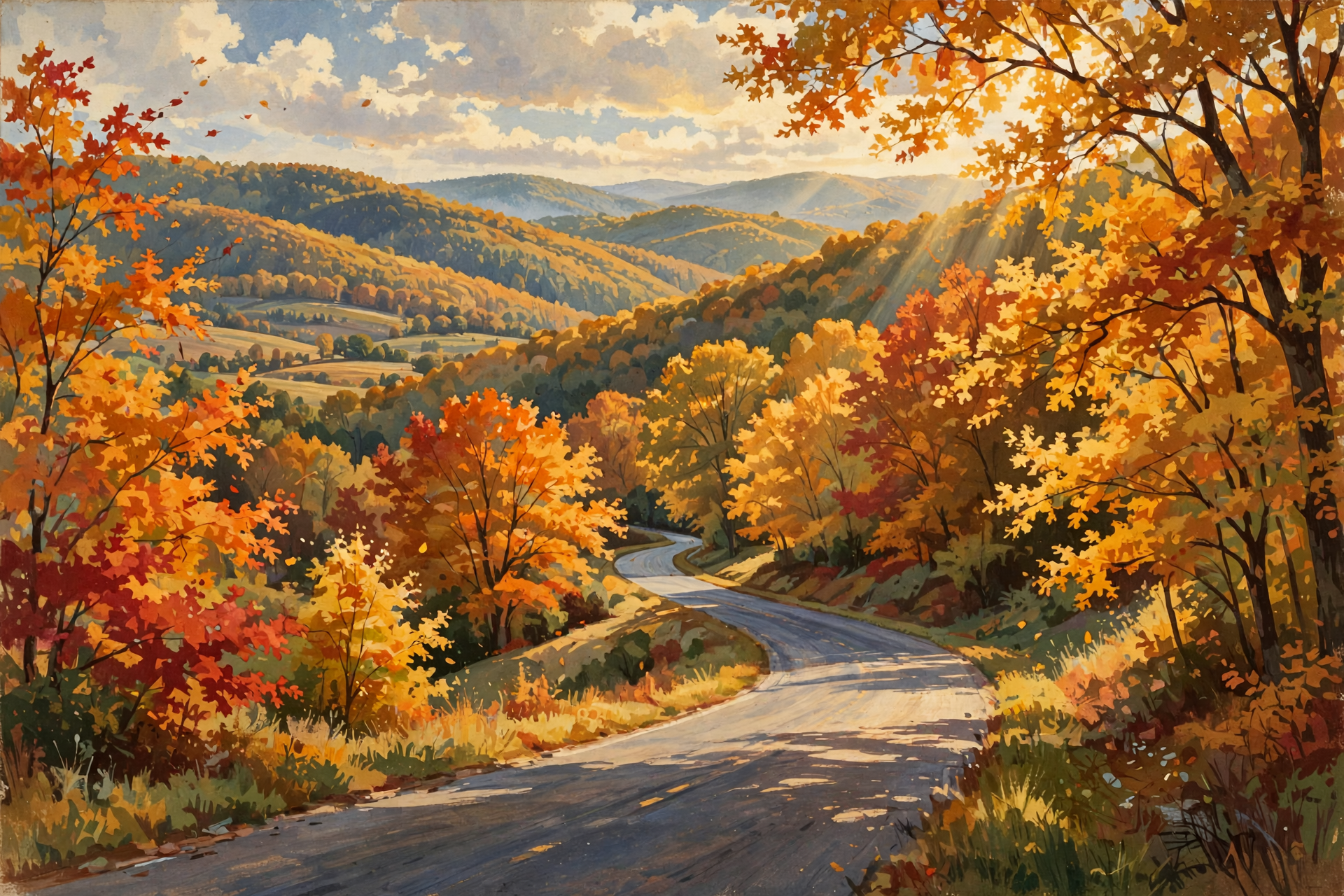 Illustration for 🚗 Sunny Days, Pretty Hills and an Easy Week on the Road