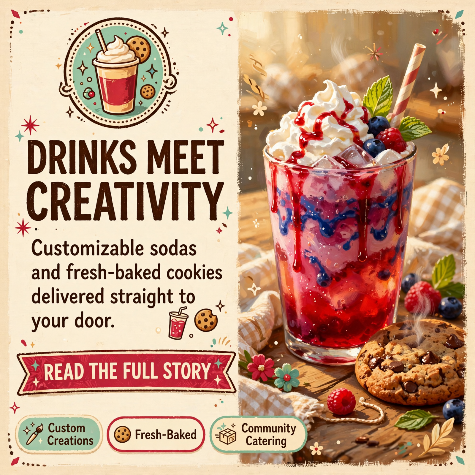Featured image for "☕ The Last Straw in Spencer Takes Orders for Specialty Drinks and Fresh-Baked Cookies"