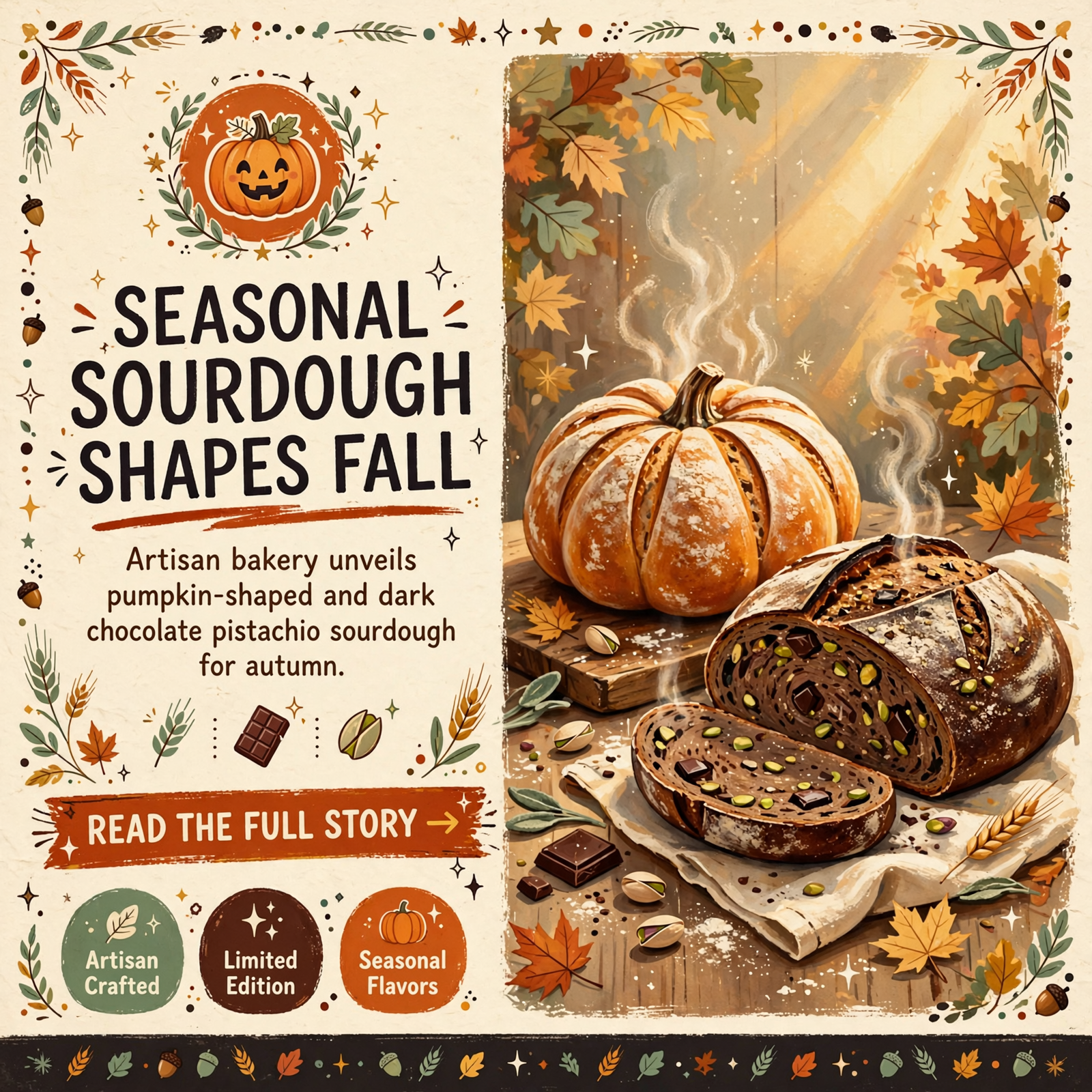 Featured image for "🎃 Rustic Rise Sourdough Brings Seasonal Flavors to Fall Baking"