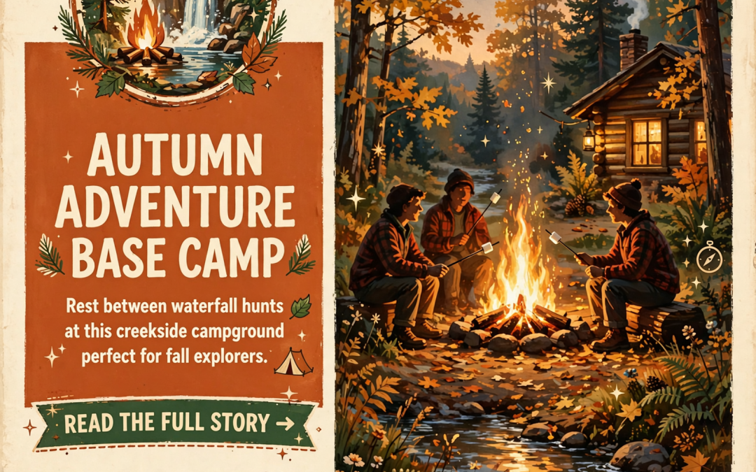 🍂 Fall Getaway Base Camp: Stillwaters Creek Campground + Cabins in Spencer