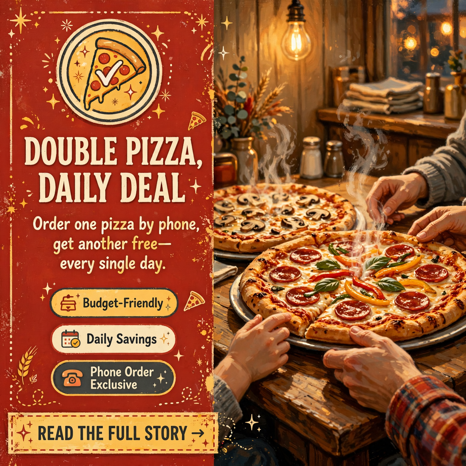 Featured image for "🍕 Buy One, Get One Free Pizza Every Day - Call-In Deal at Dunlap Pizza King"