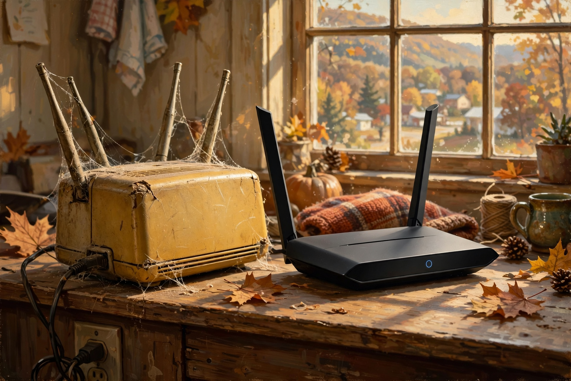 Illustration for 🕰οΈ How Old Is Your Router? When It's Time to Retire the Old Mule