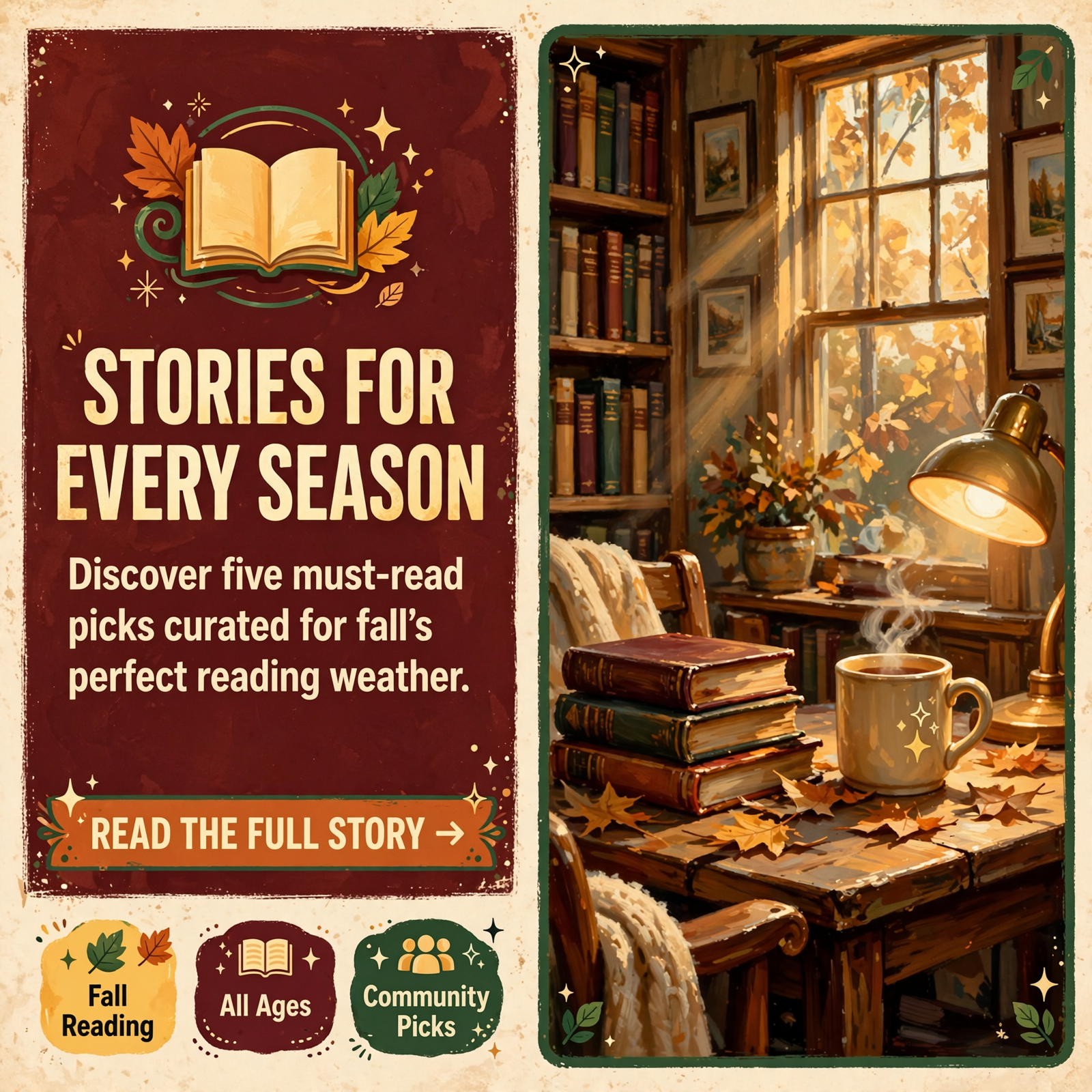 π Fall Reading Guide from Sequatchie County Public Library – Five Picks for Every Age β Featured Image Featured image for "π Fall Reading Guide from Sequatchie County Public Library - Five Picks for Every Age"