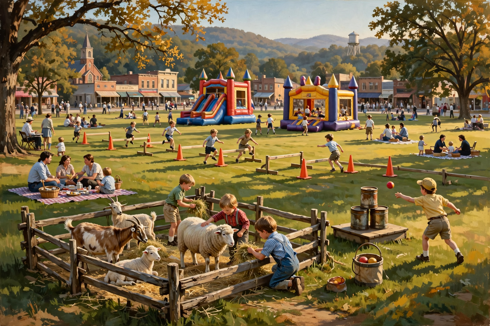 Illustration for 🍎 Play Carnival Games and Pet the Animals at Huntsville's Apple Annie Carnival