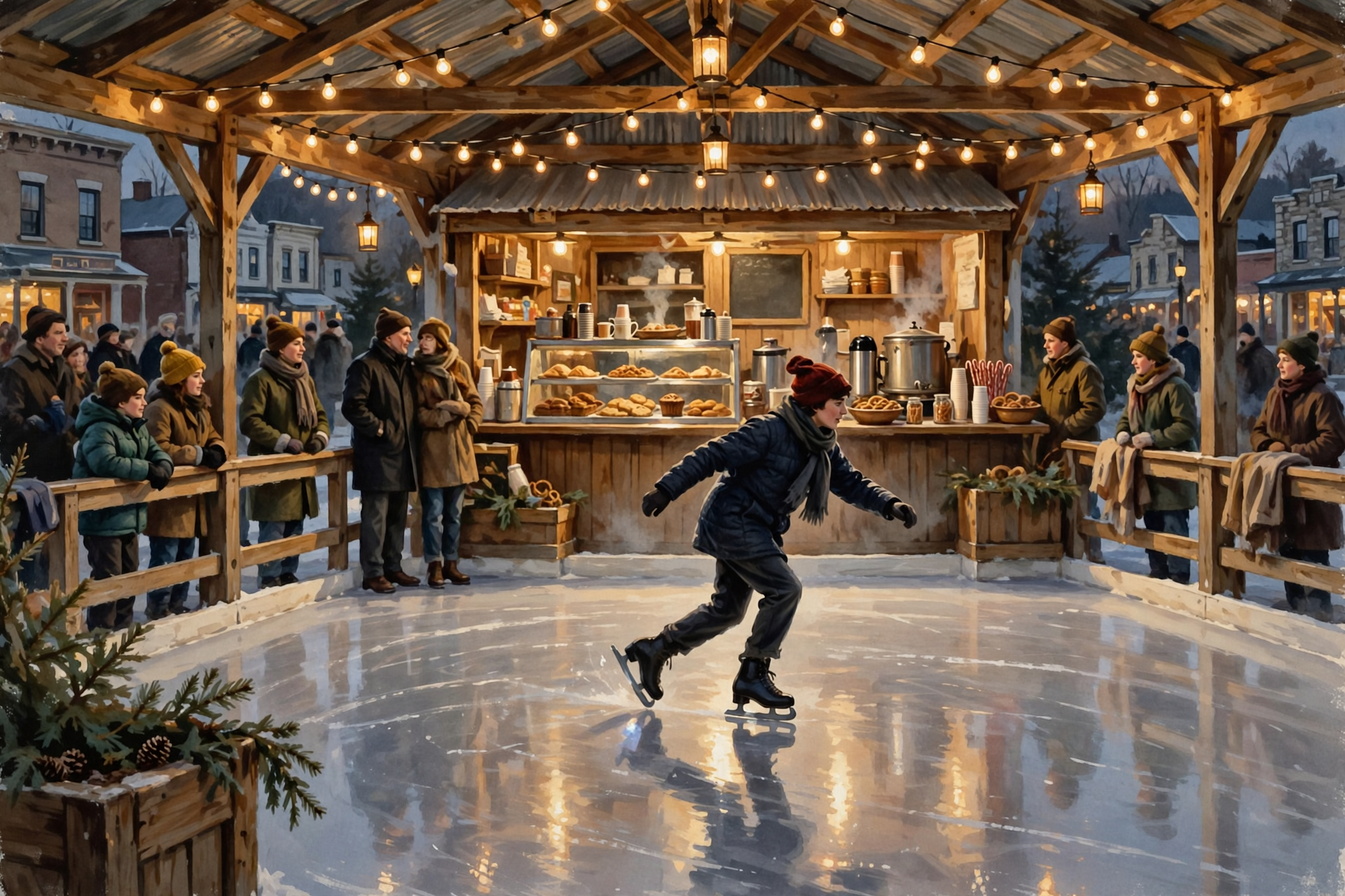 Illustration for ⛸️ Skate Without Ice, Then Catch the Parade, at Christmas in Fort Oglethorpe