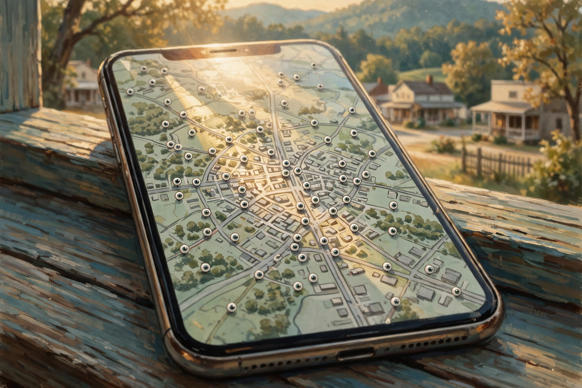 Illustration for 🚘 A Map of the Cameras Watching the Road