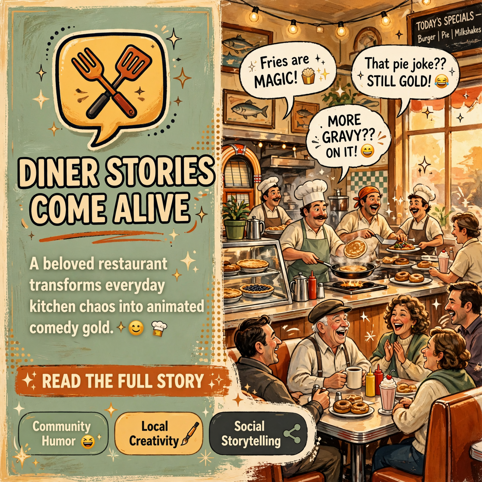Featured image for "🎬 Tammy's Market Launches Animated Comedy Series Based on Diner Stories"