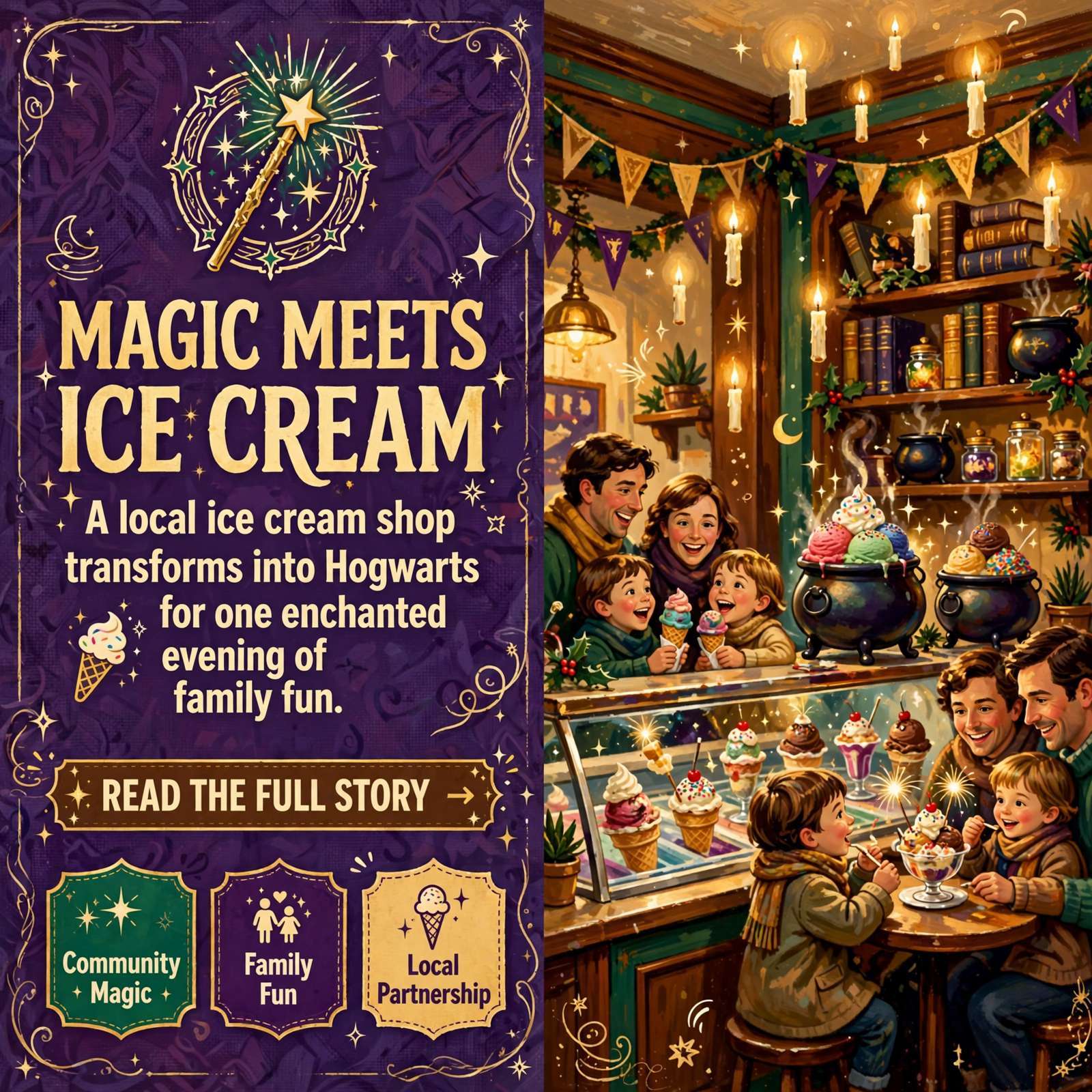 Featured image for "🧙‍♂️ Wizards, Wands, and Wafflecones Come to Dunlap - Harry Potter Family Fun Night"