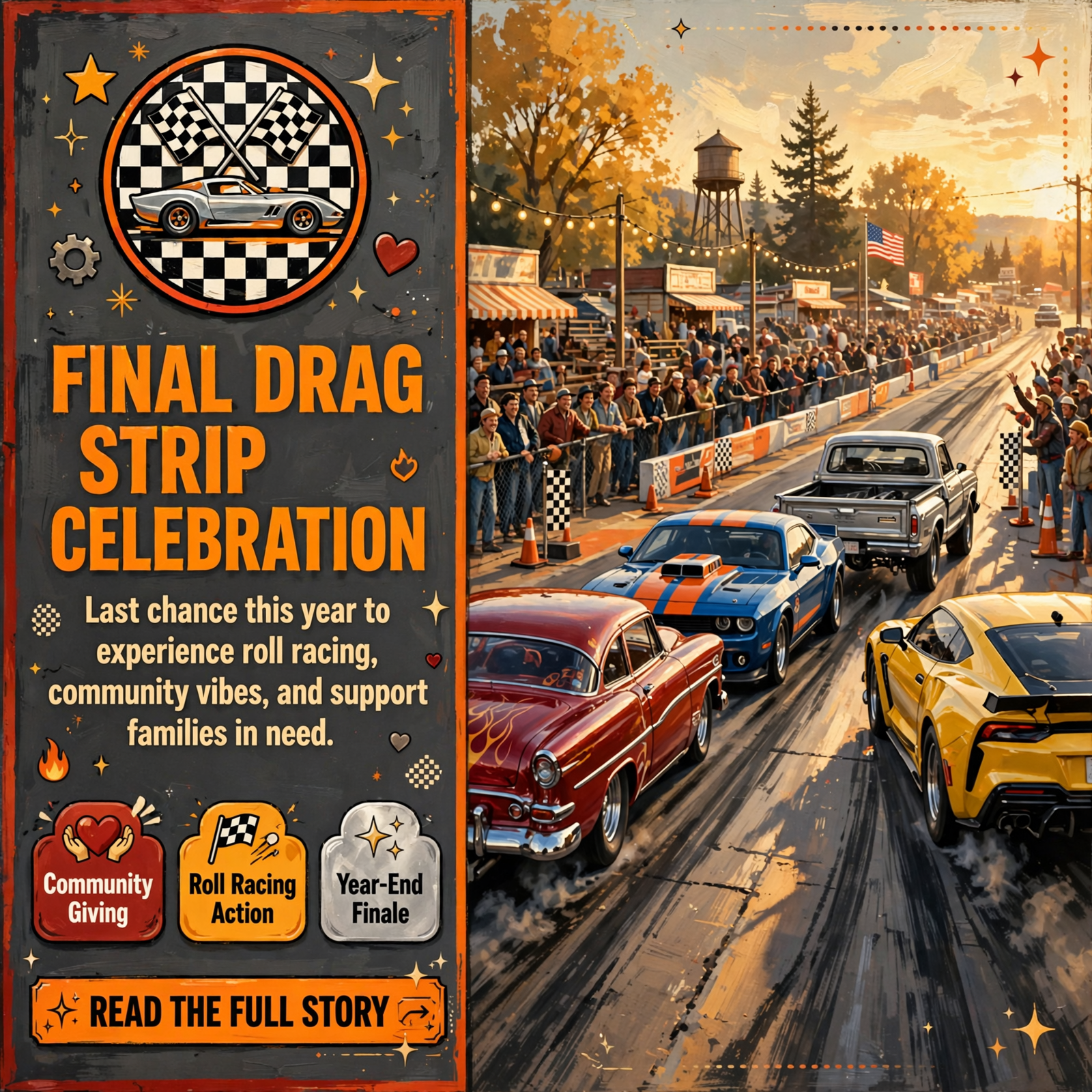 Featured image for "🏁 Chip's Cars & Coffee Chattanooga Hosts Final 2026 Drag Strip Event in Ringgold - November 1"