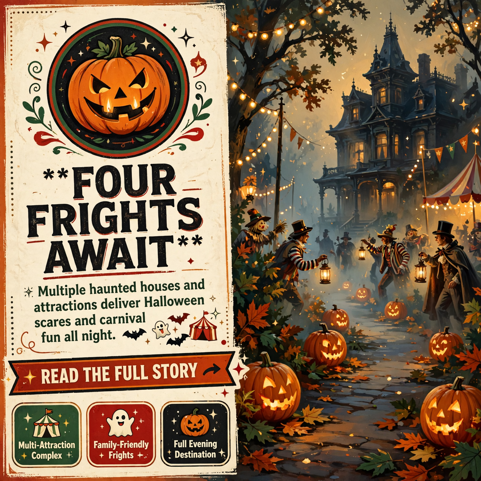 Featured image for "🎃 The Halloween Hollow Haunted House Opens for October Frights in Silver Point"