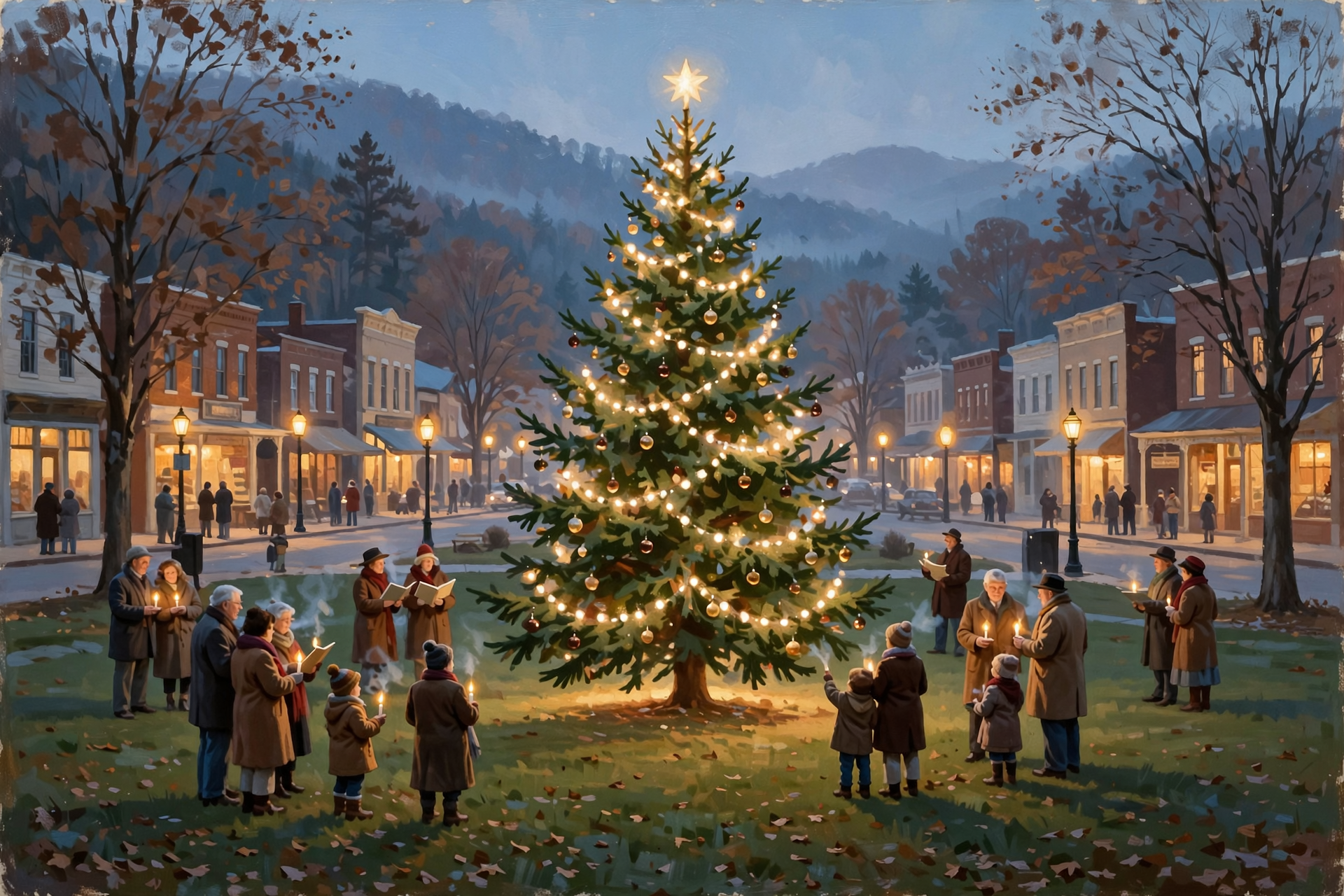Illustration for 🎄 Light the Tree, Sing Carols and Walk Monteagle's Christmas Tree Trail
