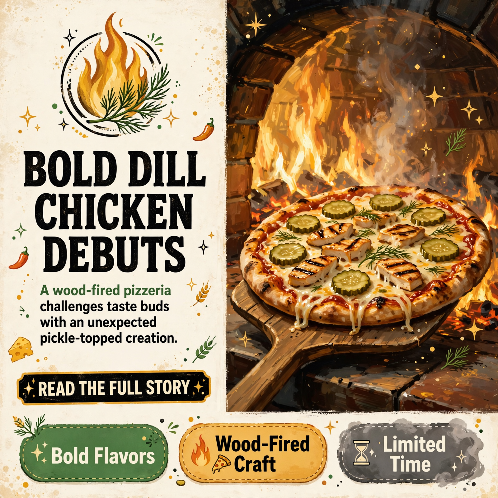 π₯ Pyro Pies Wood Fired Brick Oven Pizza Debuts Big Dill Chicken Special β Featured Image Featured image for "π₯ Pyro Pies Wood Fired Brick Oven Pizza Debuts Big Dill Chicken Special"