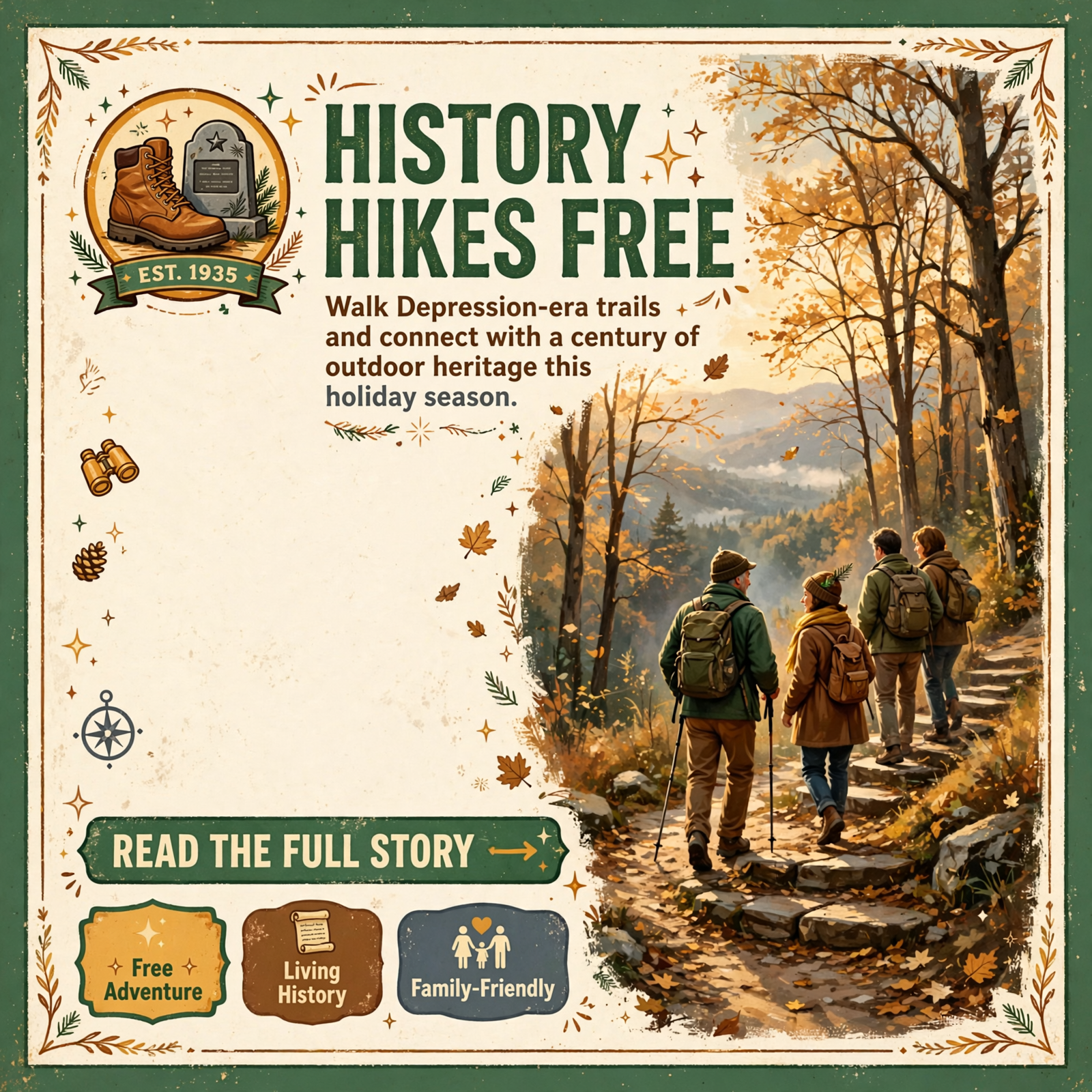 Featured image for "🥾 Free Day After Thanksgiving Hike at Fiery Gizzard State Park - November 27"