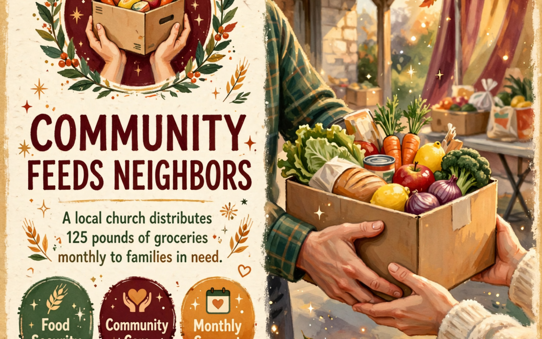 Bon Air Mountain Community Church Food Pantry Giveaway in Sparta, TN – 125 Pounds of Food 🍱