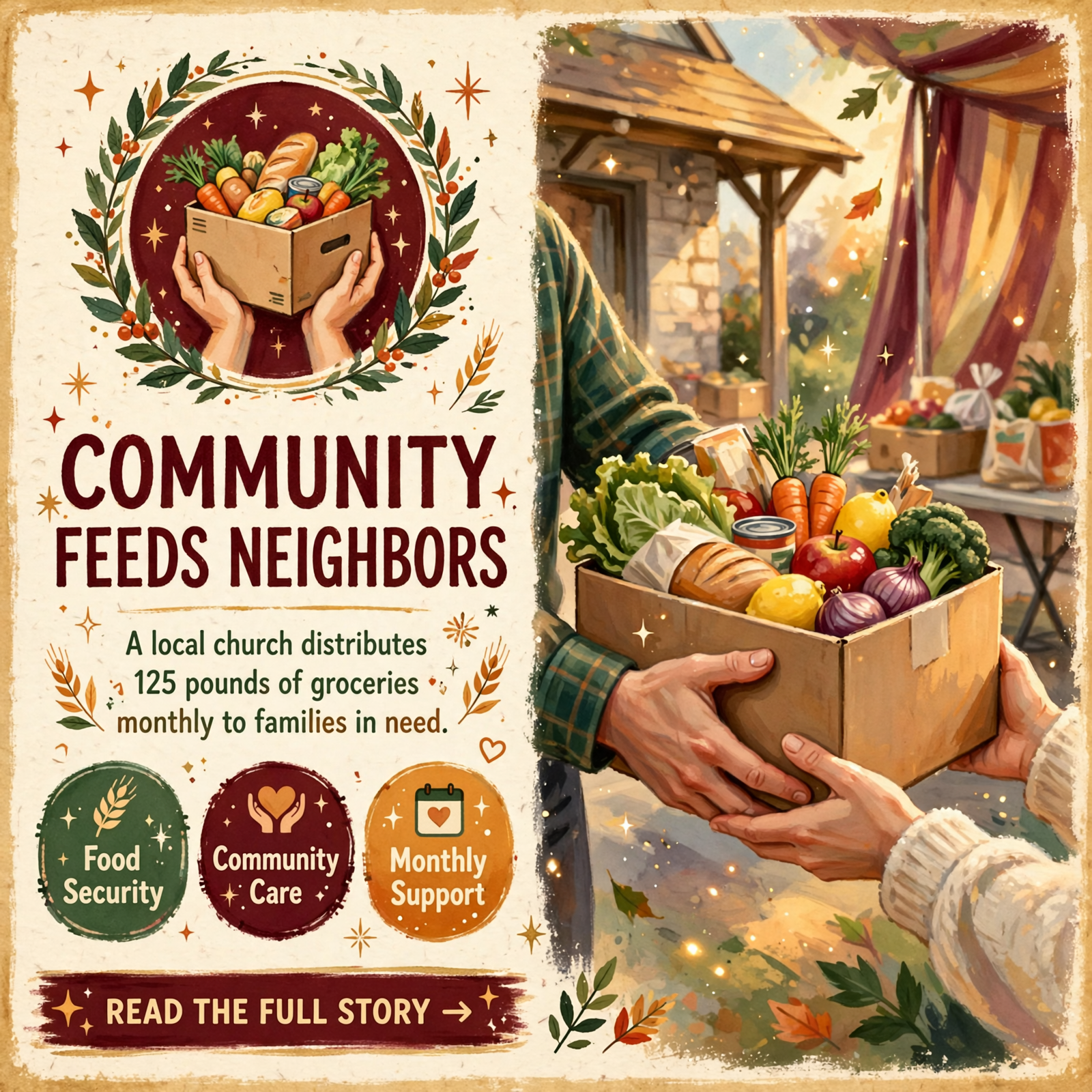 Featured image for "Bon Air Mountain Community Church Food Pantry Giveaway in Sparta, TN - 125 Pounds of Food 🍱"