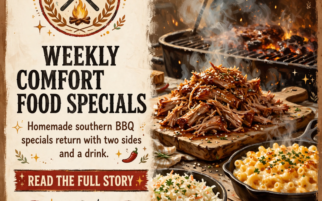 🍖 Weekly Comfort Food Specials at Off the Farm Barbque in Soddy Daisy