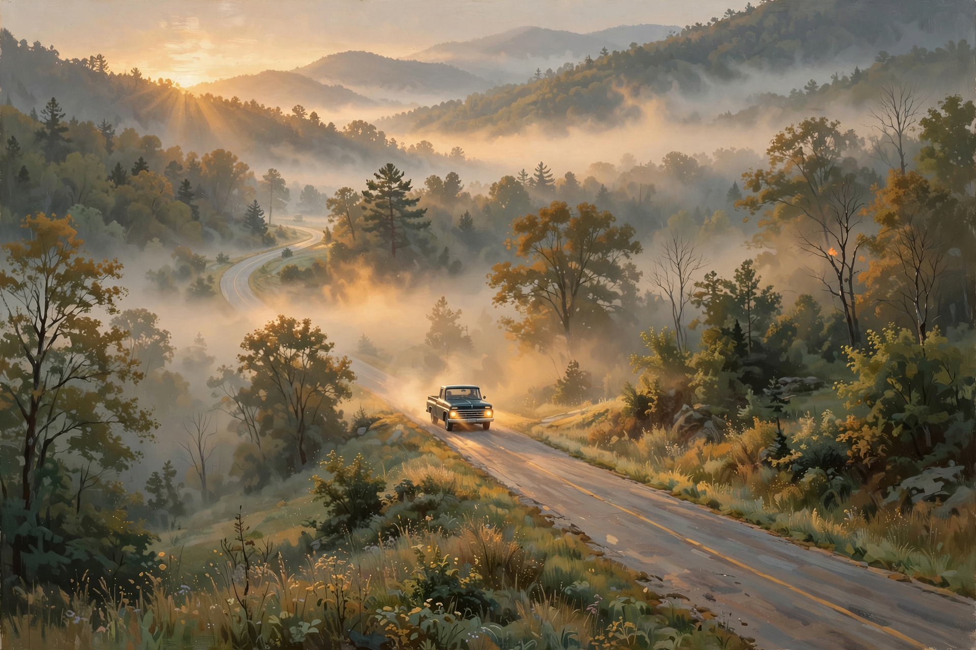 Illustration for 🌫️ Morning Fog, a Bluegrass Week in Chattanooga and a Drill That's Only Practice: Your Roads & Commute Report