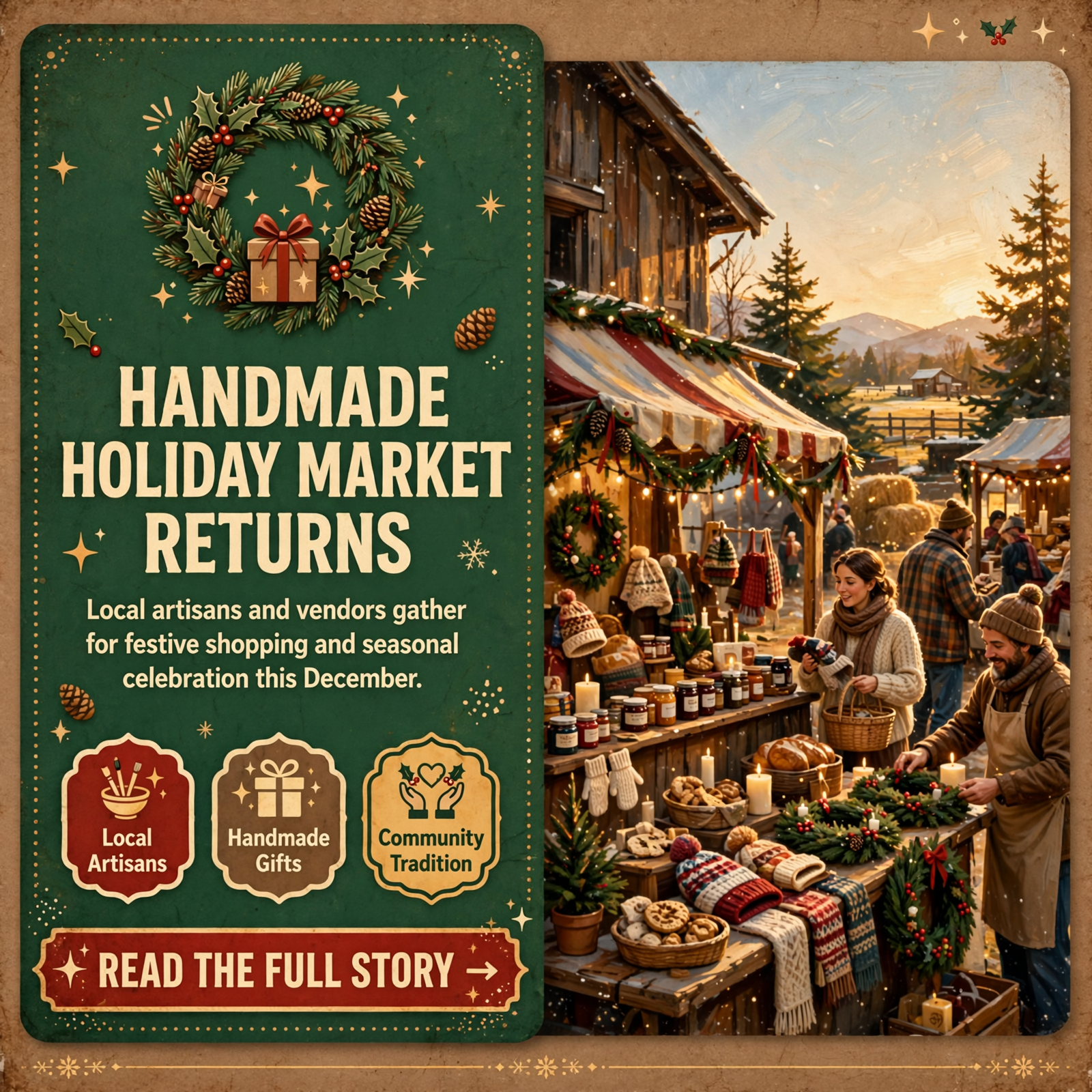 π Christmas in the Country Returns to McDonald Farm December 12th β Featured Image Featured image for "π Christmas in the Country Returns to McDonald Farm December 12th"