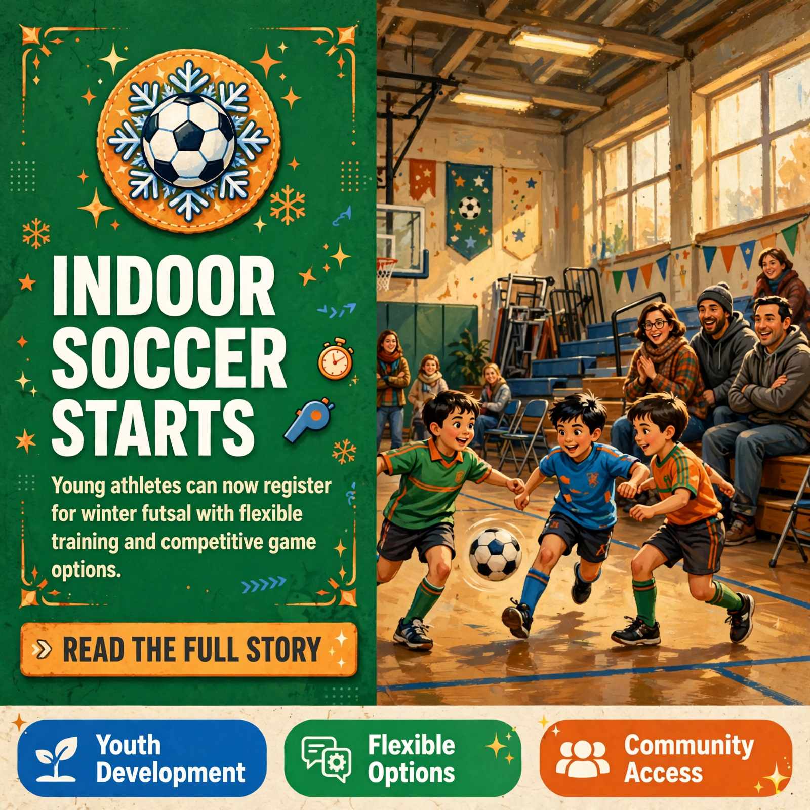 Featured image for "⚽ Rio 40 Winter Futsal Registration Open for Boys and Girls Across the Chattanooga Area"