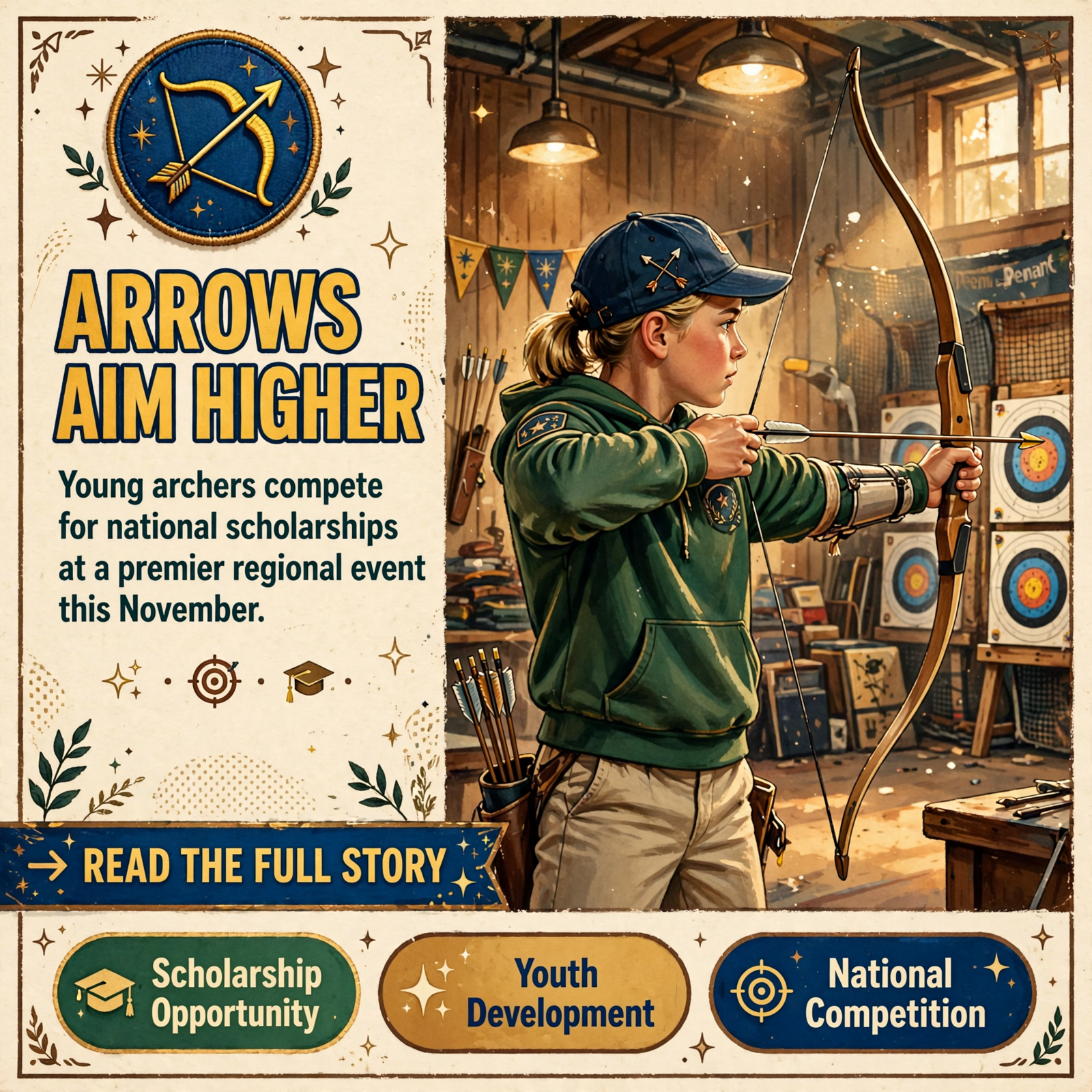 Featured image for "🏹 National Archery Scholarship Tour Comes to Soddy-Daisy in November"