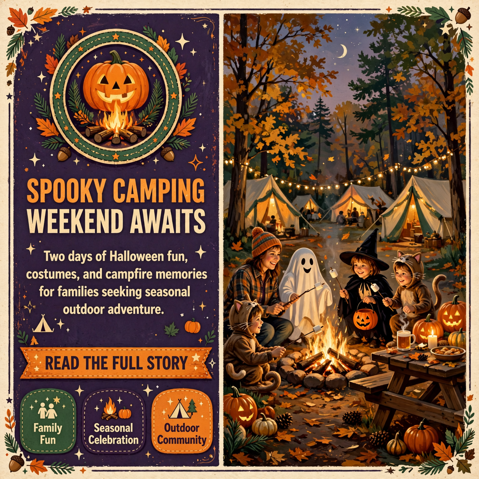Featured image for "🎃 Halloween Weekend Comes to Stillwaters Creek Campground & Cabins in Spencer"