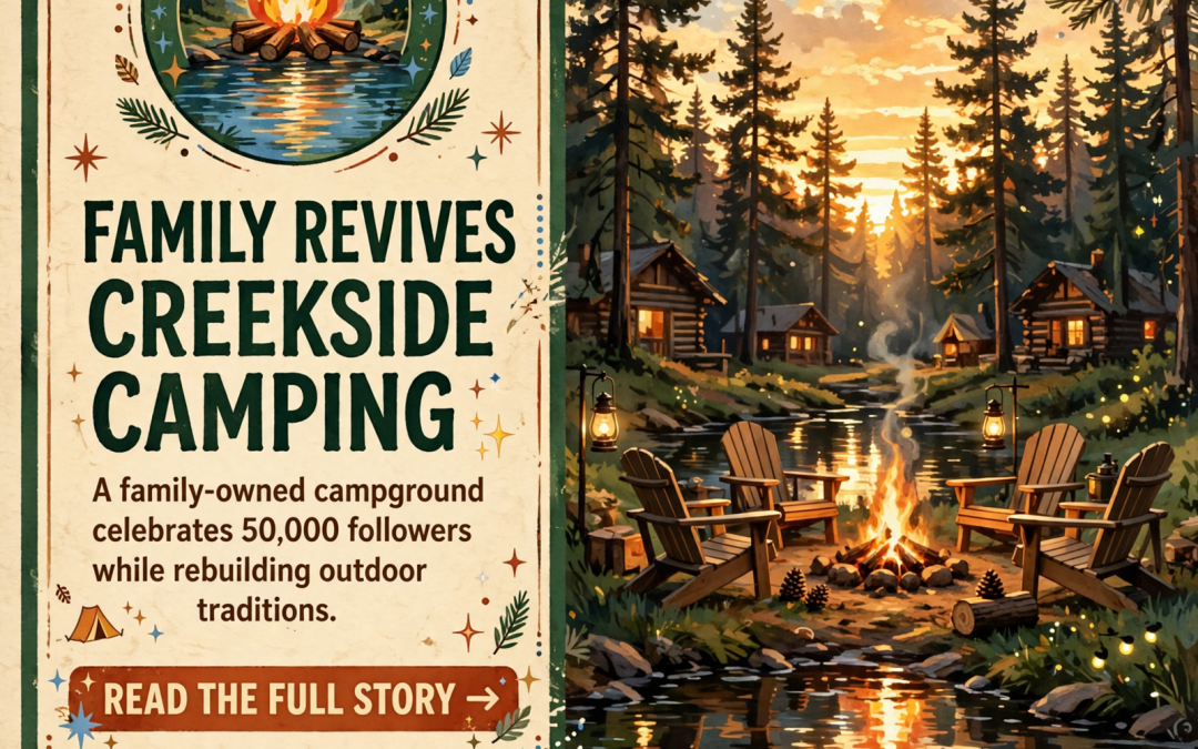 🏕️ Stillwaters Creek Campground + Cabins Hits 50,000 Followers – A Family’s Journey to Revive Creekside Camping
