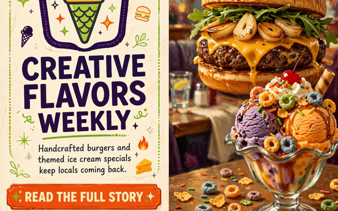 🍔 Weekly Specials at Zombie Ice Cream in Jasper – Handcrafted Burgers and Themed Treats